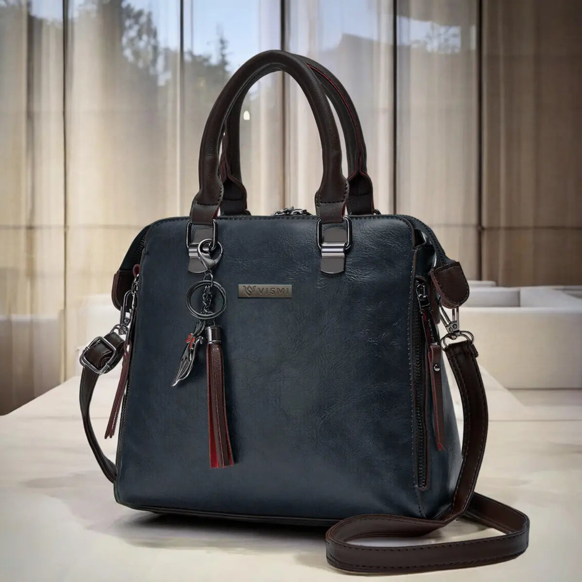 Timeless Elegance Satchel Handbag - Black