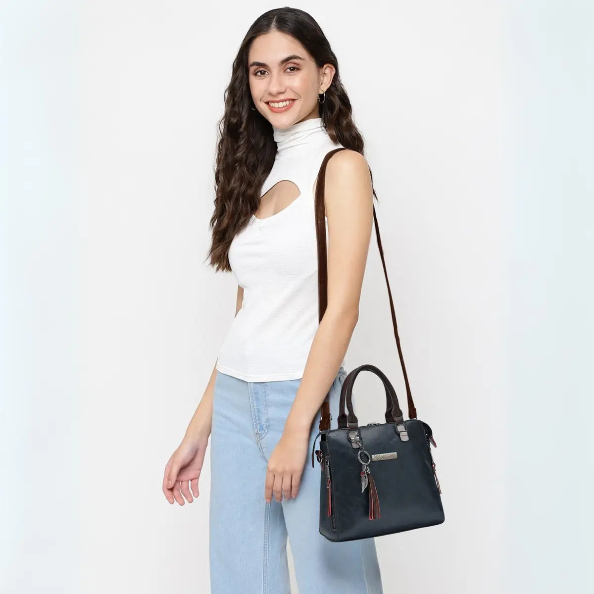 Timeless Elegance Satchel Handbag - Black
