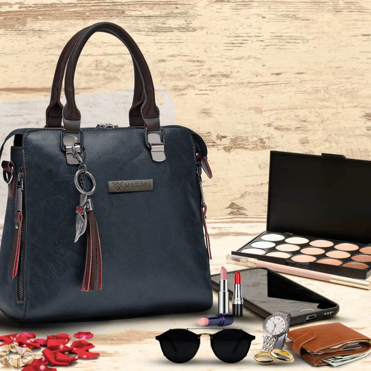 Timeless Elegance Satchel Handbag - Black