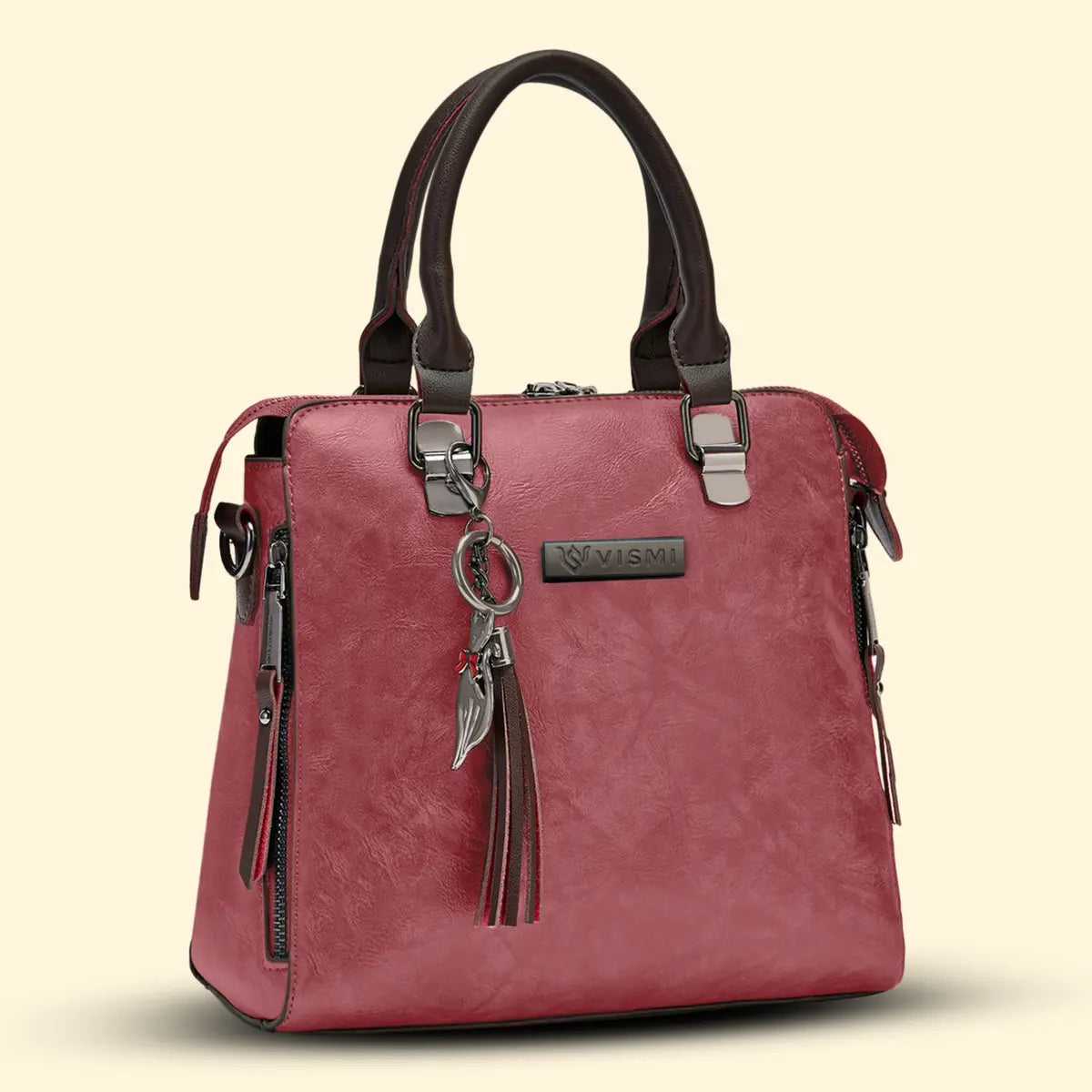 Timeless Elegance Satchel Handbag - Blush Pink