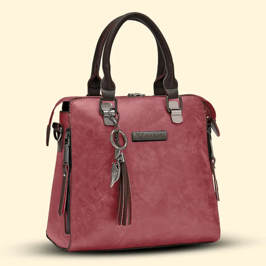 Timeless Elegance Satchel Handbag - Blush Pink