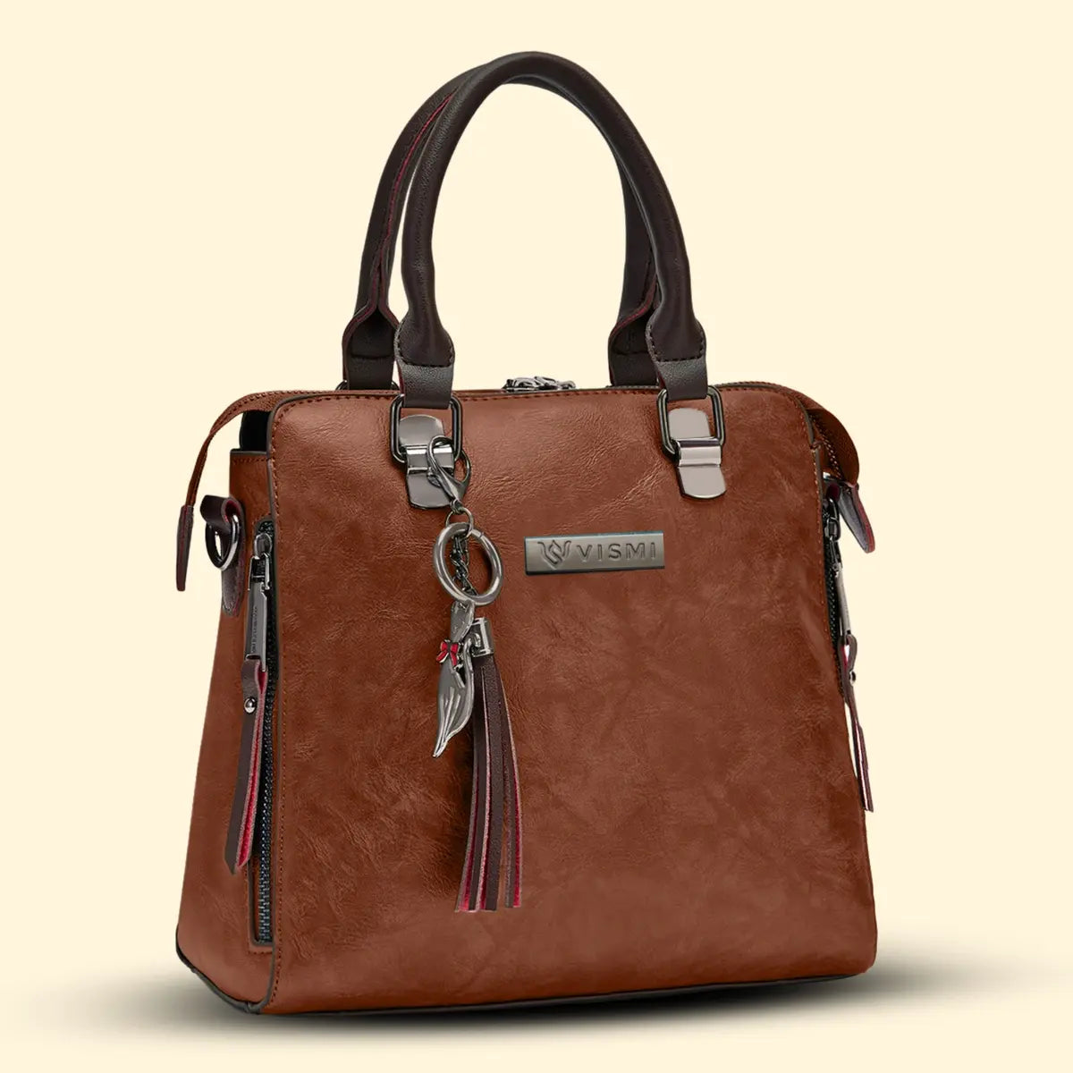 Timeless Elegance Satchel Handbag - Tan