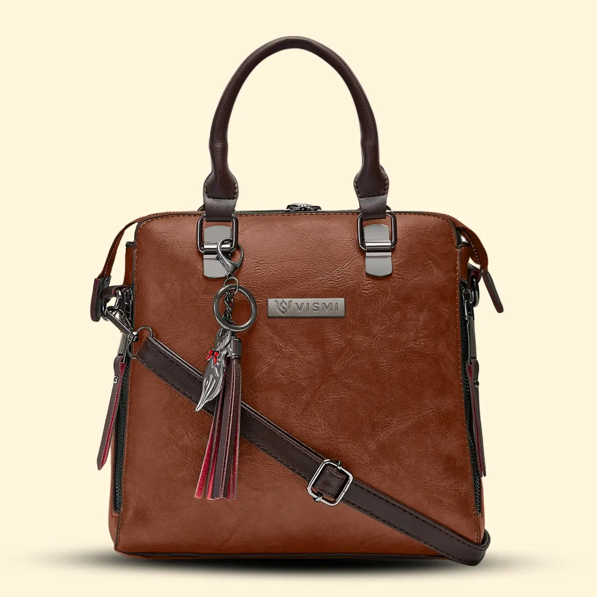Timeless Elegance Satchel Handbag - Tan