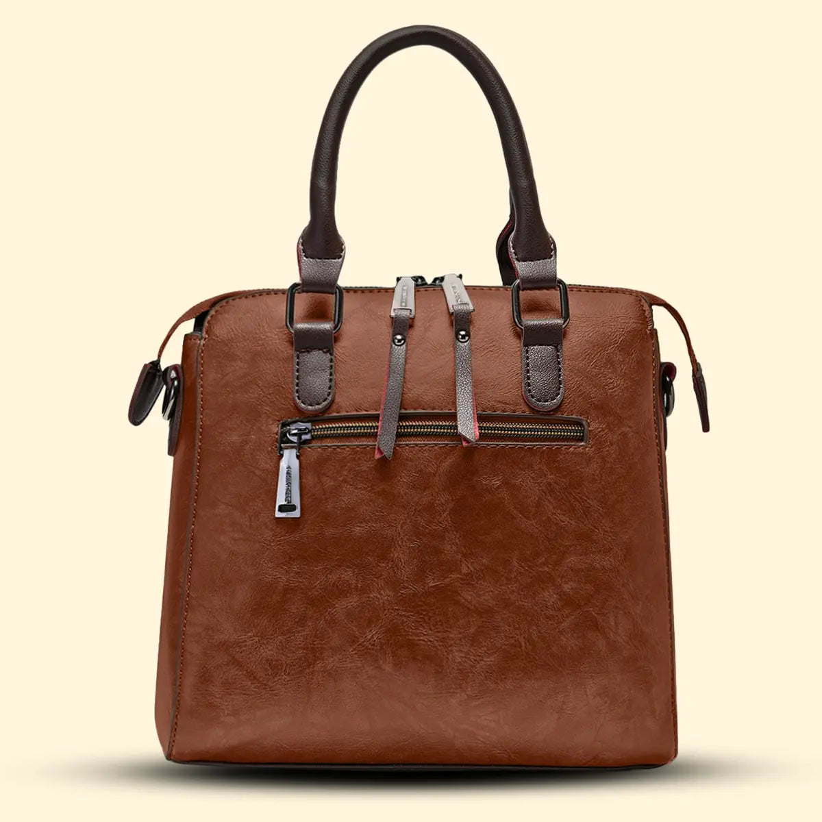 Timeless Elegance Satchel Handbag - Tan