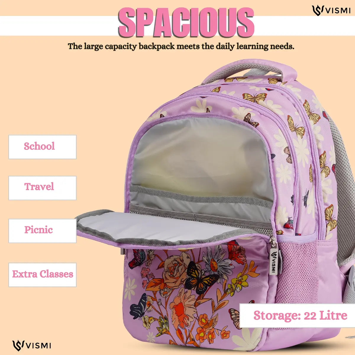 Everyday Essentials Elementary School Bag - Floral