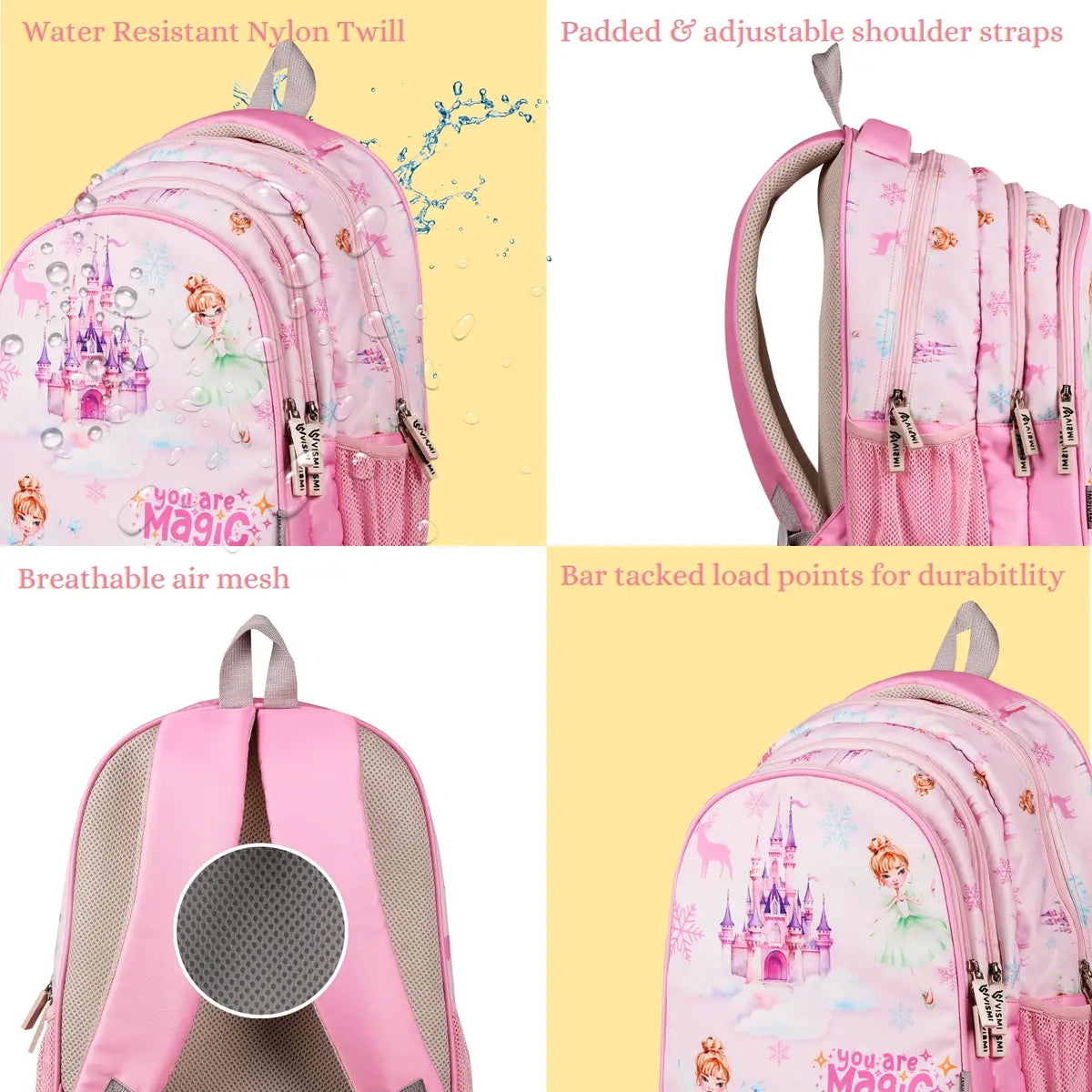 Everyday Essentials Elementary School Bag - Frozen Princess Pink