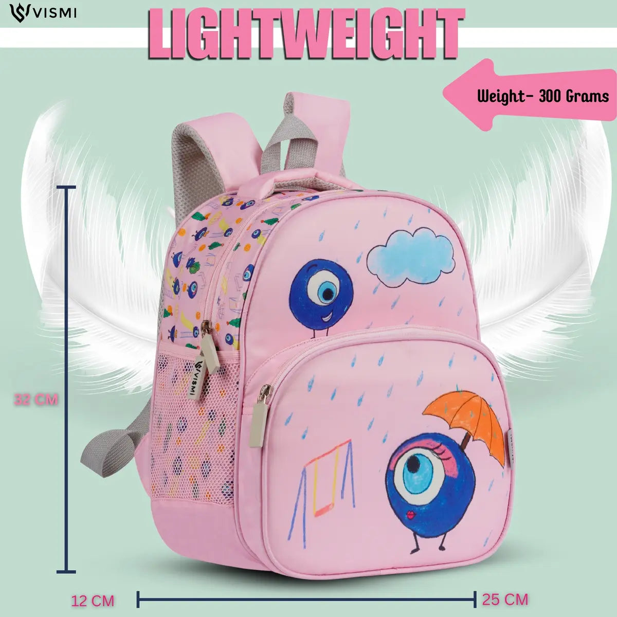 Everyday Essentials Pre School Bag - Evil Eye Pink