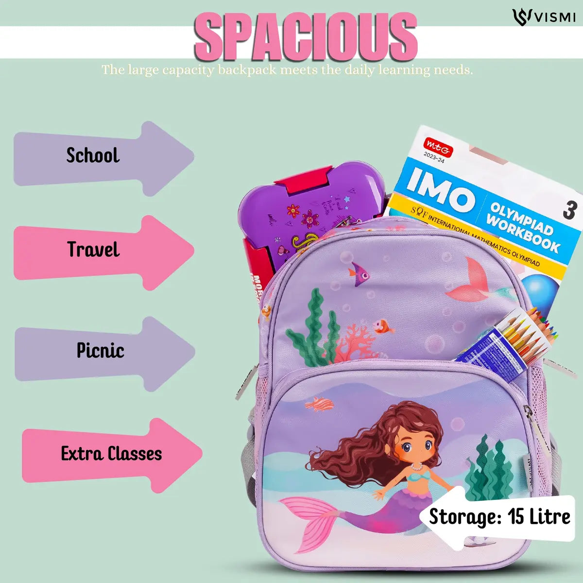 Everyday Essentials Pre School Bag - Mermaid