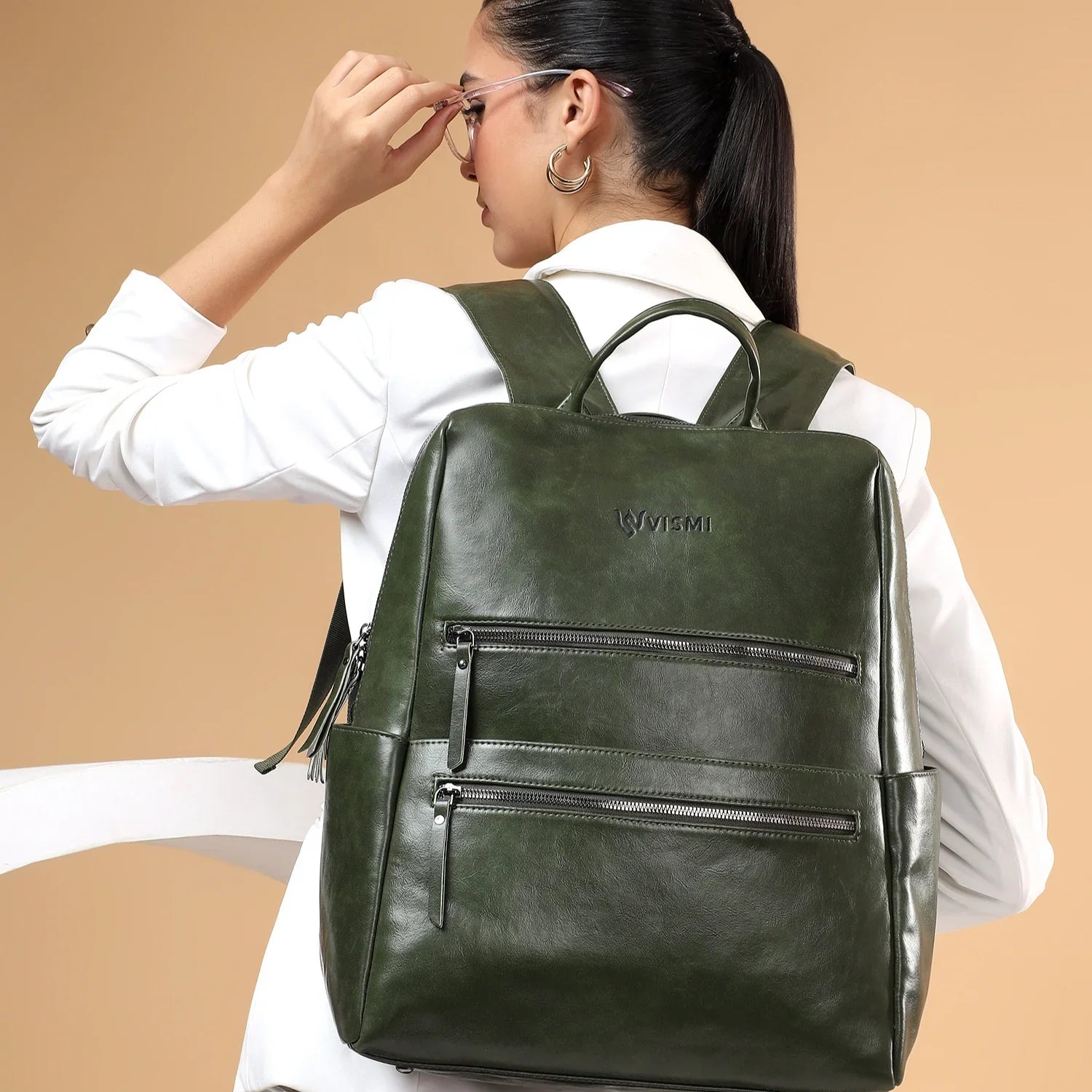 Durable-Olive-Green-Laptop-Backpack–Timeless-ProGear-Work-College-Bag