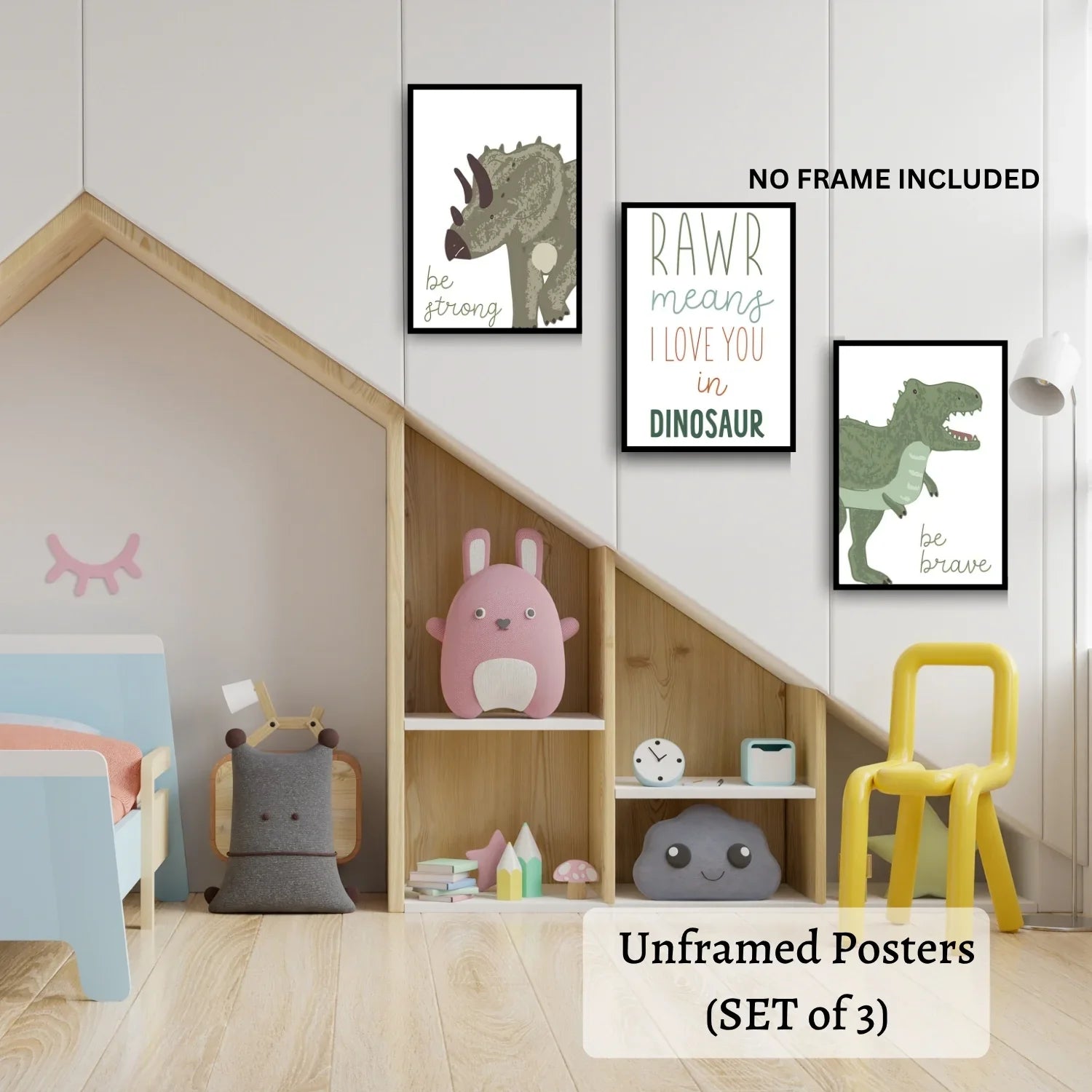 Kids-Bedroom-Decor–Animal-Poster-Set-of-3-Unframed-Wall-Prints