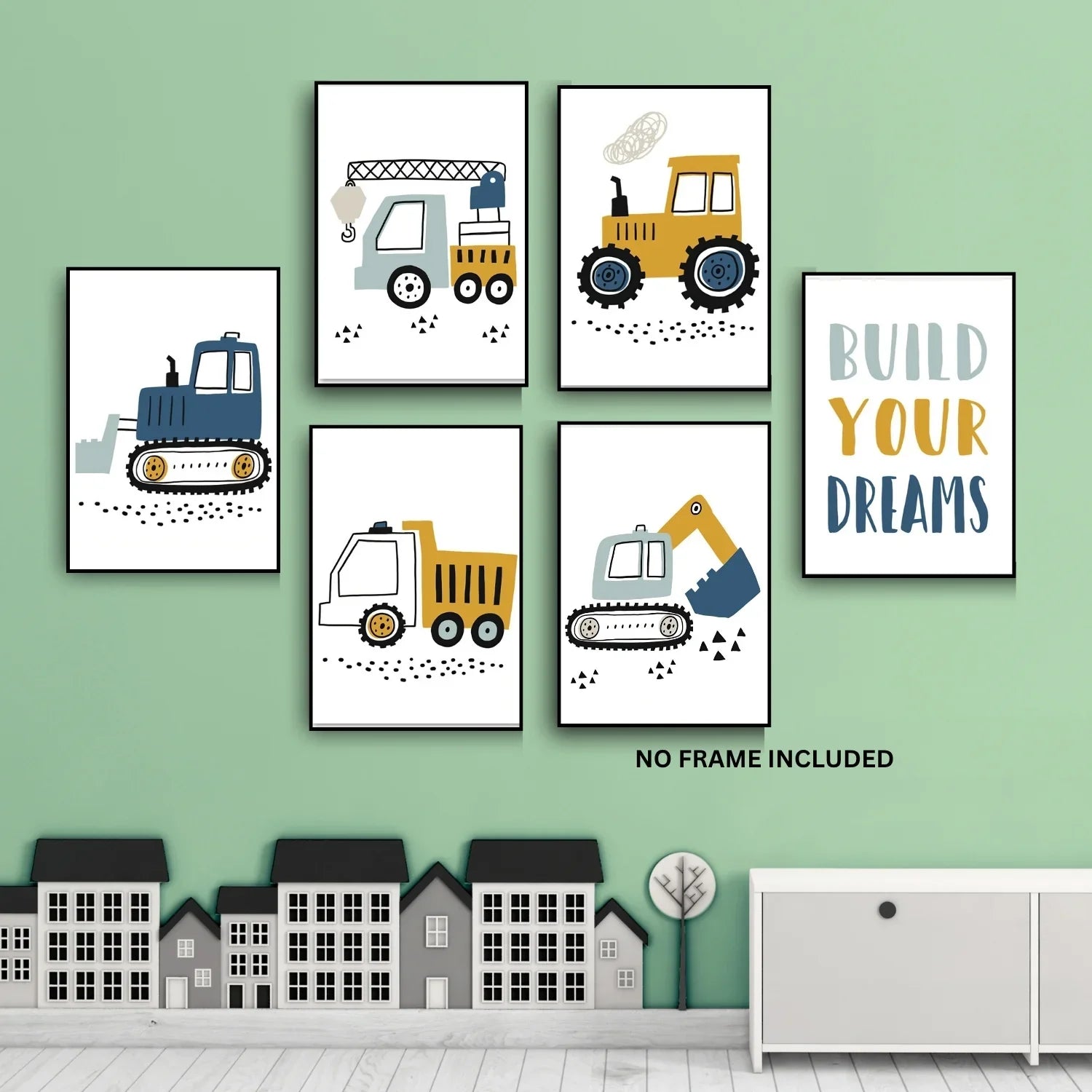 Build-Your-Dream-Wall-Art–Canvas-Print-Set-for-Kids-Unframed-Nursery-Decor