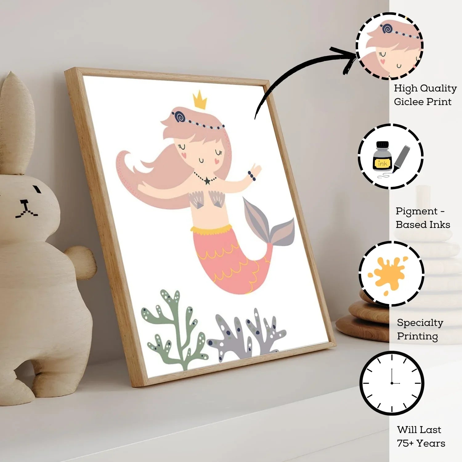 Mermaid-Wall-Decor–Unframed-Canvas-Art-Set-of-3-for-Girls-Bedroom