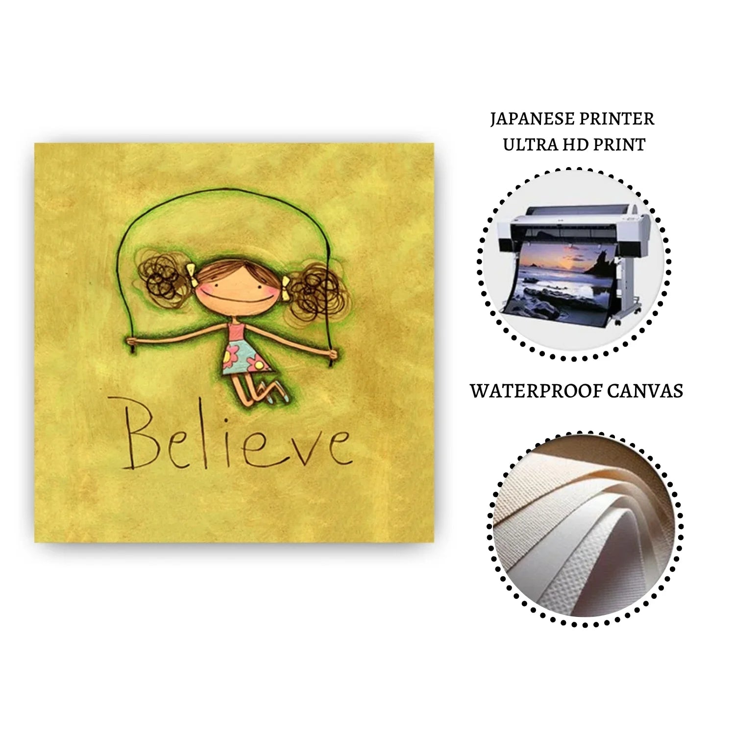 Inspirational-Wall-Decor–Believe-Sing-Love-Dream-Canvas-Art-Unframed-Set