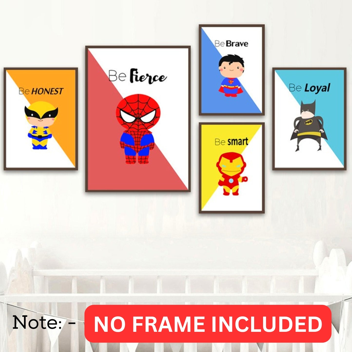Set-of-5-Inspirational-Canvas-Prints–Motivational-Wall-Art-Unframed