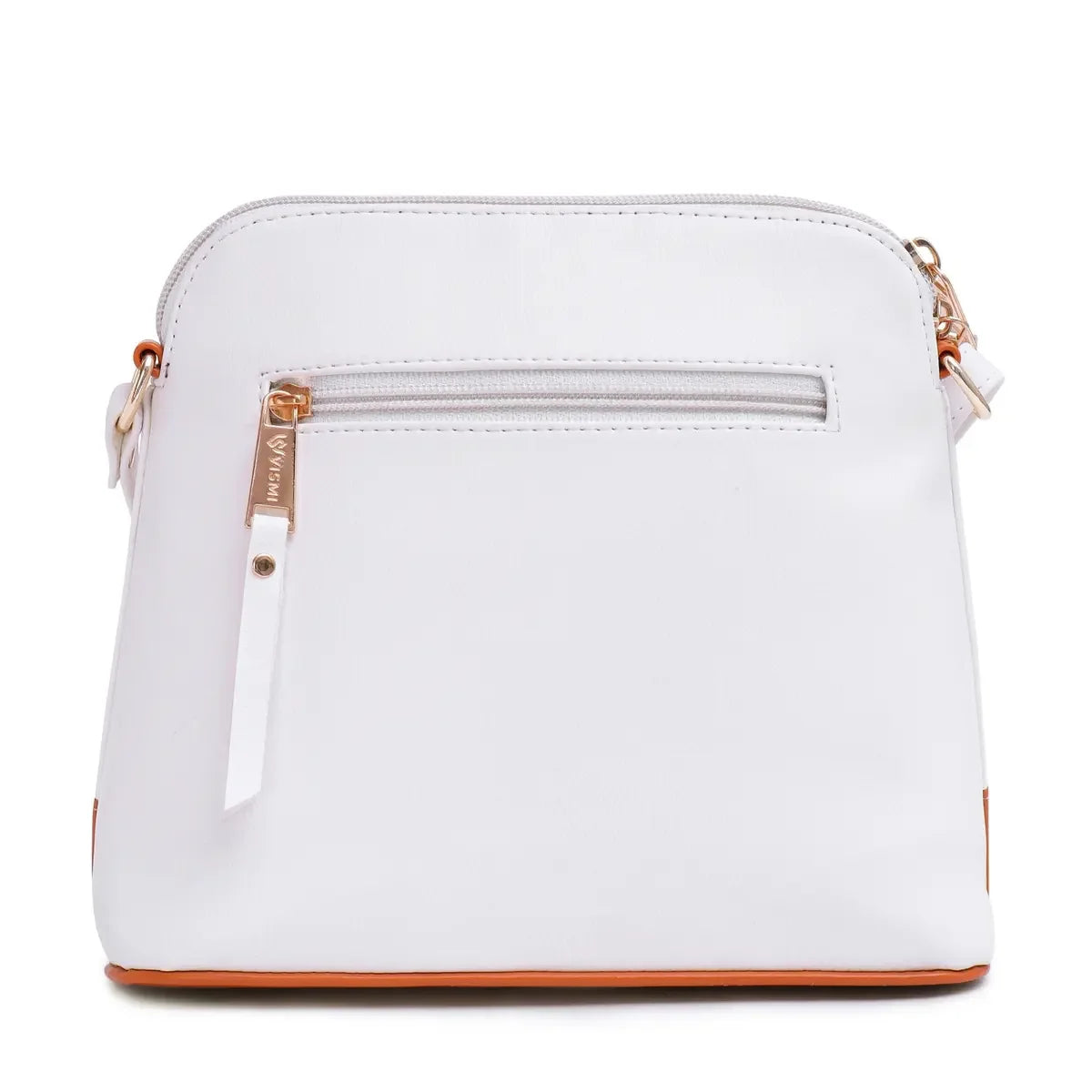Timeless-Luxe-Womens-Sling-Bag-White-Premium-Leather-Finish