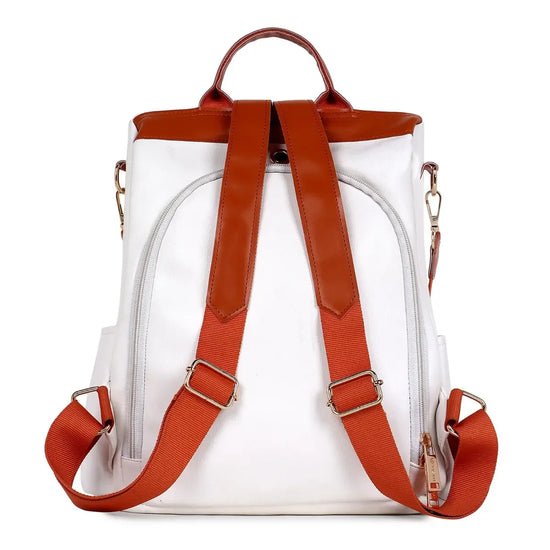Timeless-Aura-Women’s-Backpack-Handbag-White-Trendy-Everyday-Carry-Bag