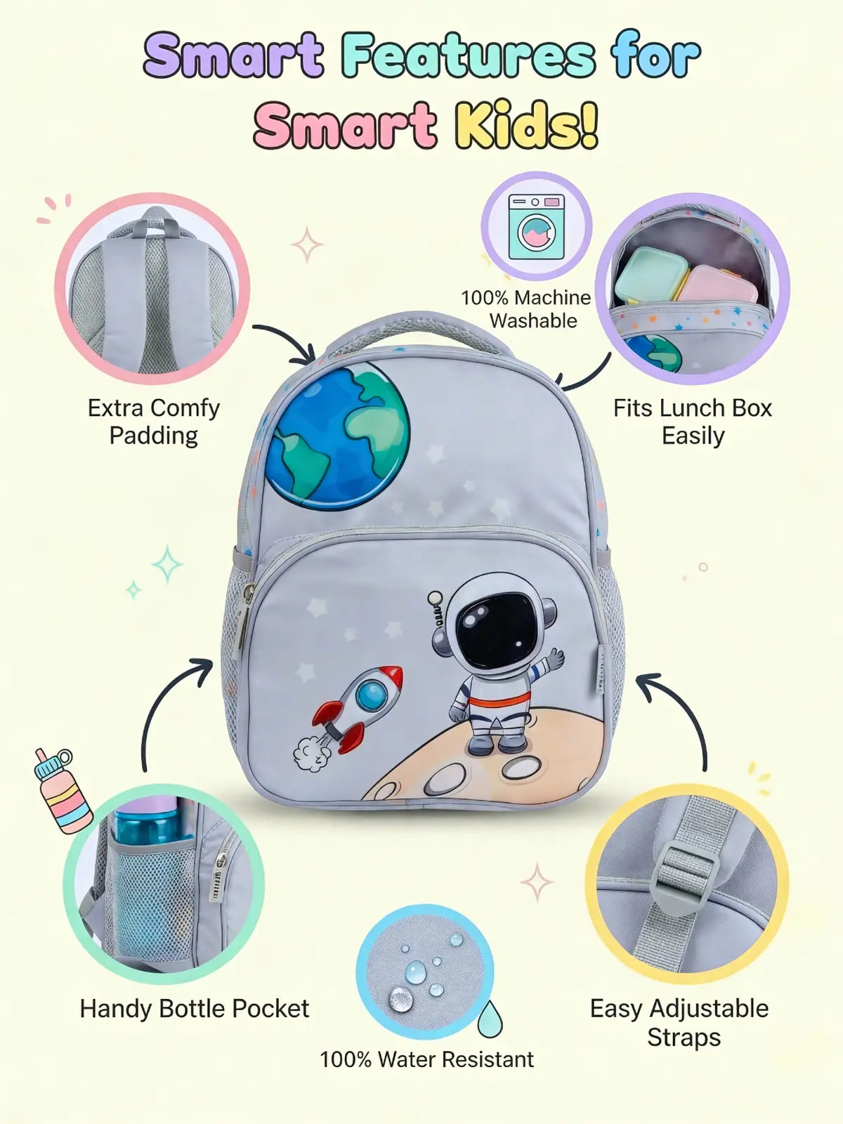 astronaut school bags for kids