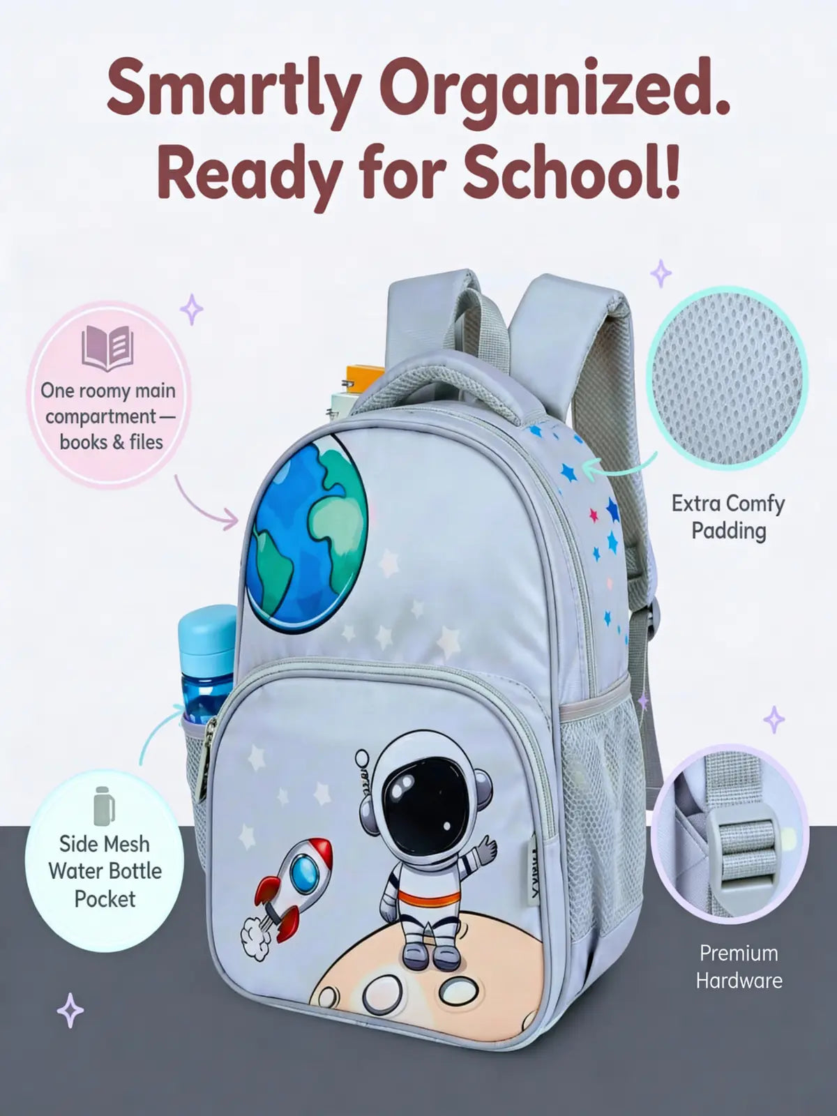astronaut school bags for kids