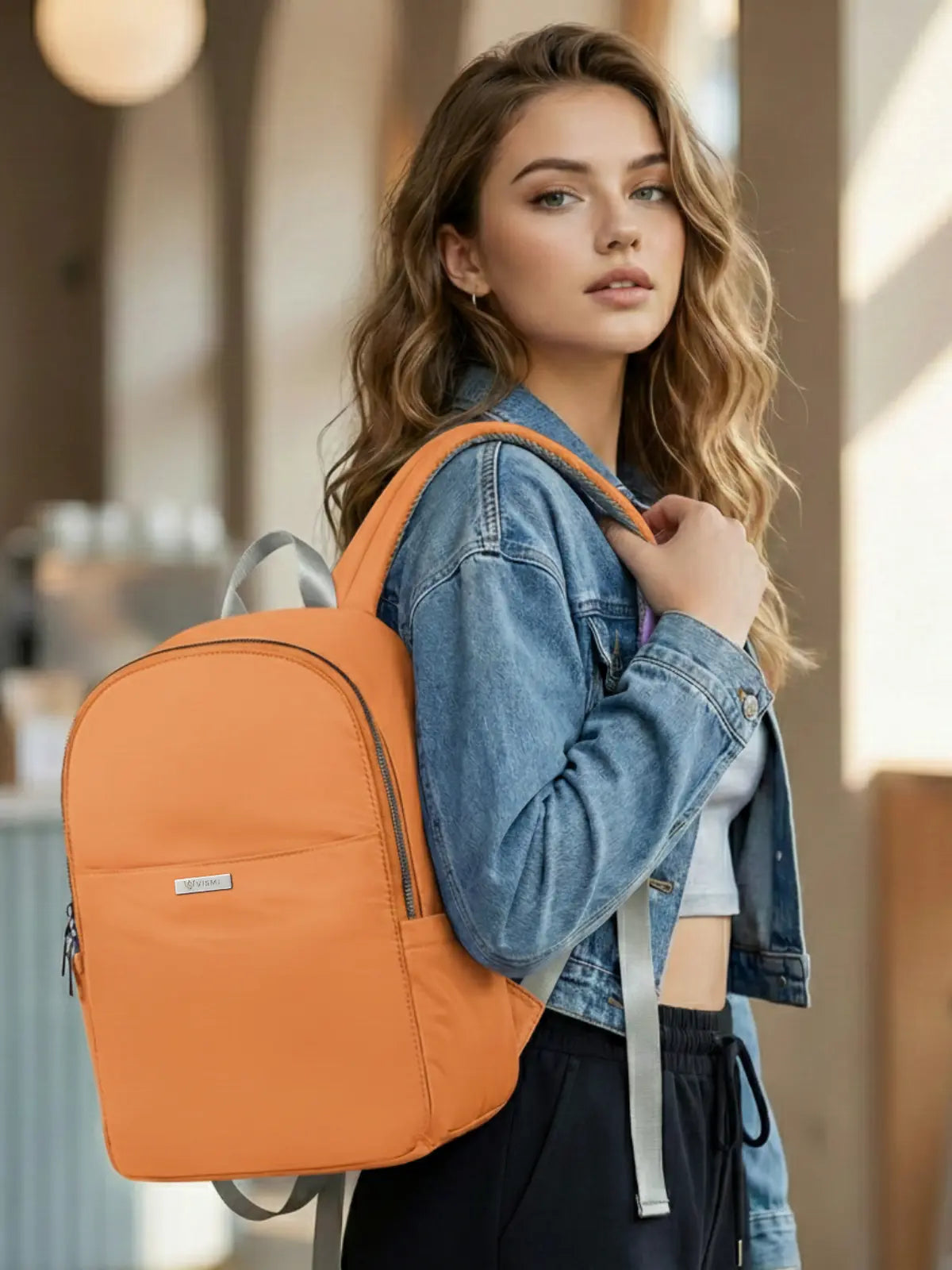 Everyday Essentials Women Backpack - Brick Orange
