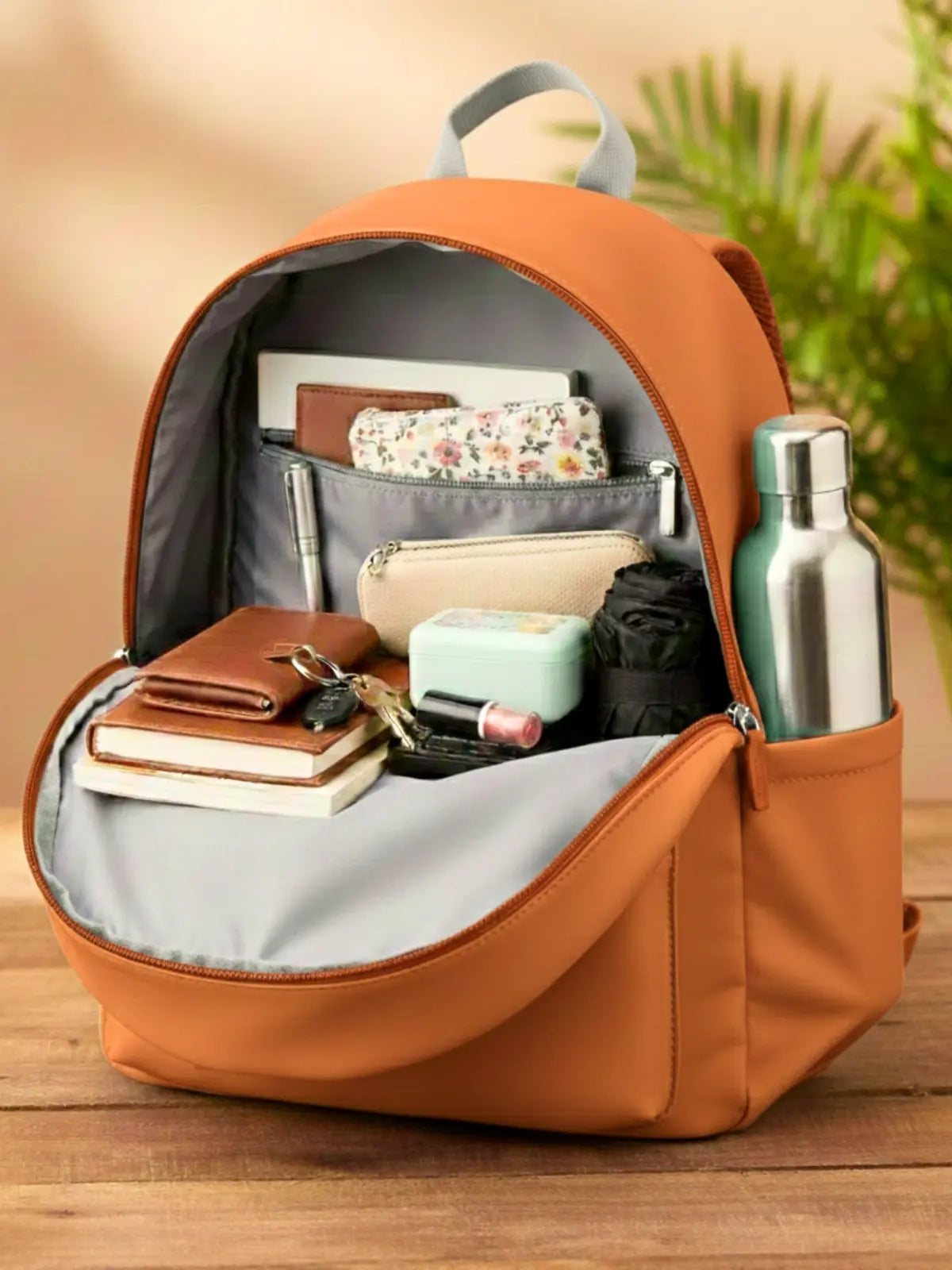 Everyday Essentials Women Backpack - Brick Orange