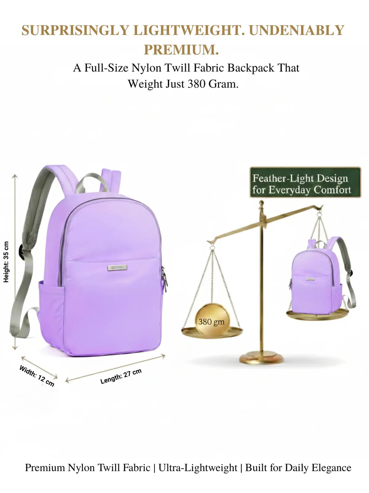 Everyday Essentials Women Backpack - Lavender