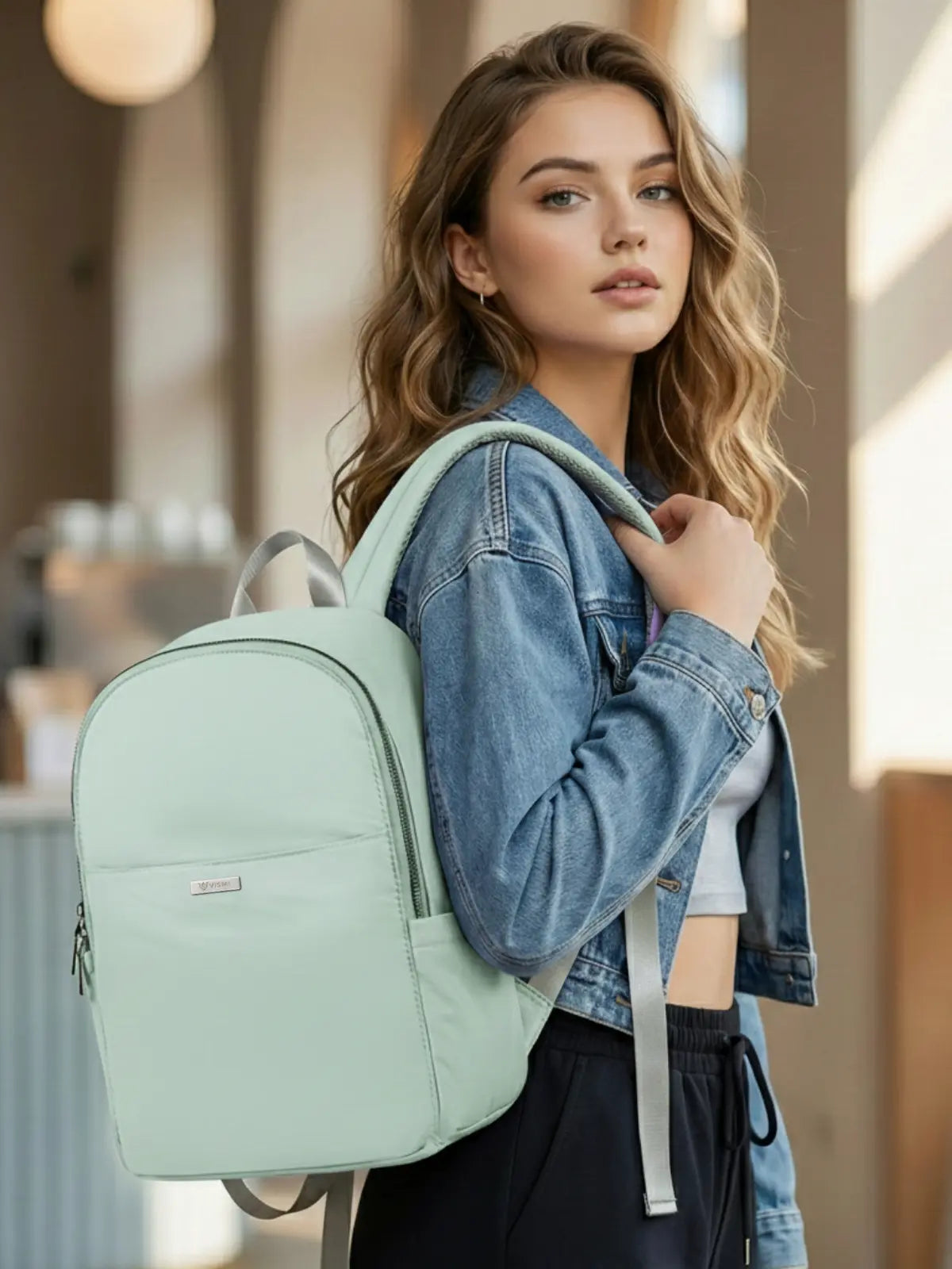 Everyday Essentials Women Backpack - Turquoise