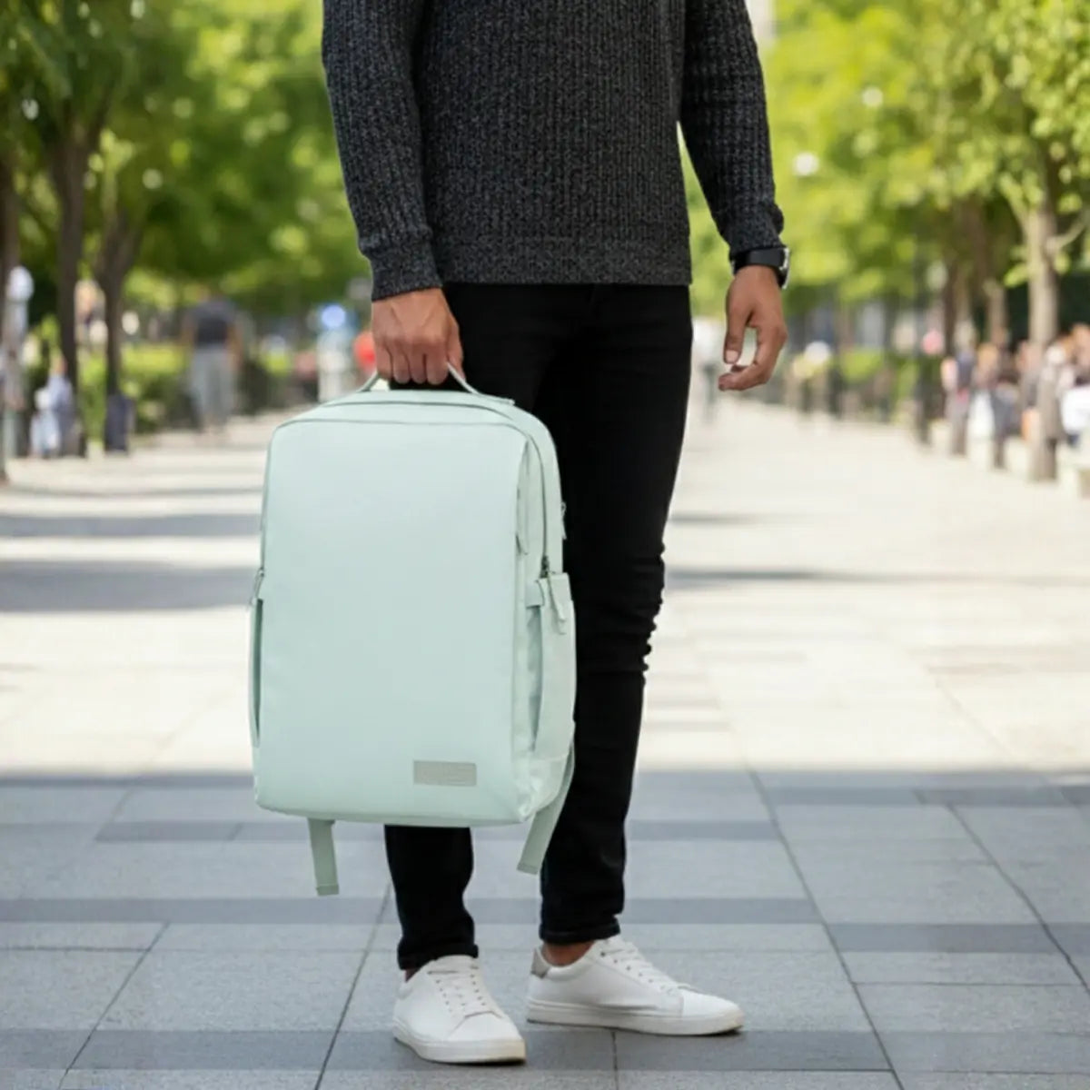 Everyday Essentials Sea Green Travel Laptop Backpack – stylish office and college bag