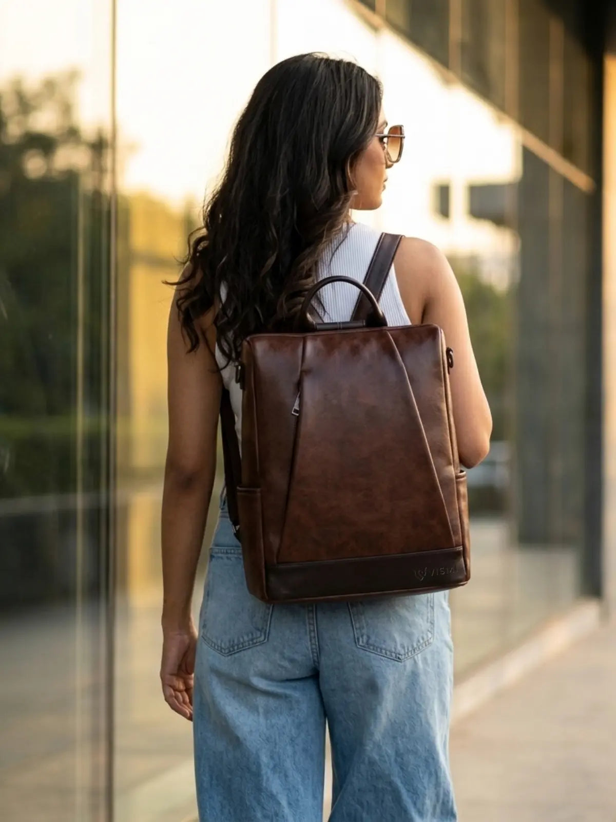 Timeless Kiara Women Backpack Handbag - Coffee Brown