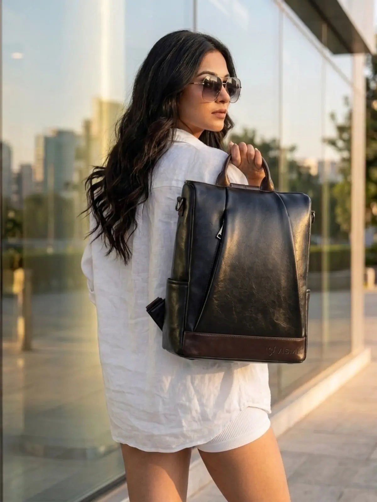 Timeless Kiara Women Backpack Handbag - Black