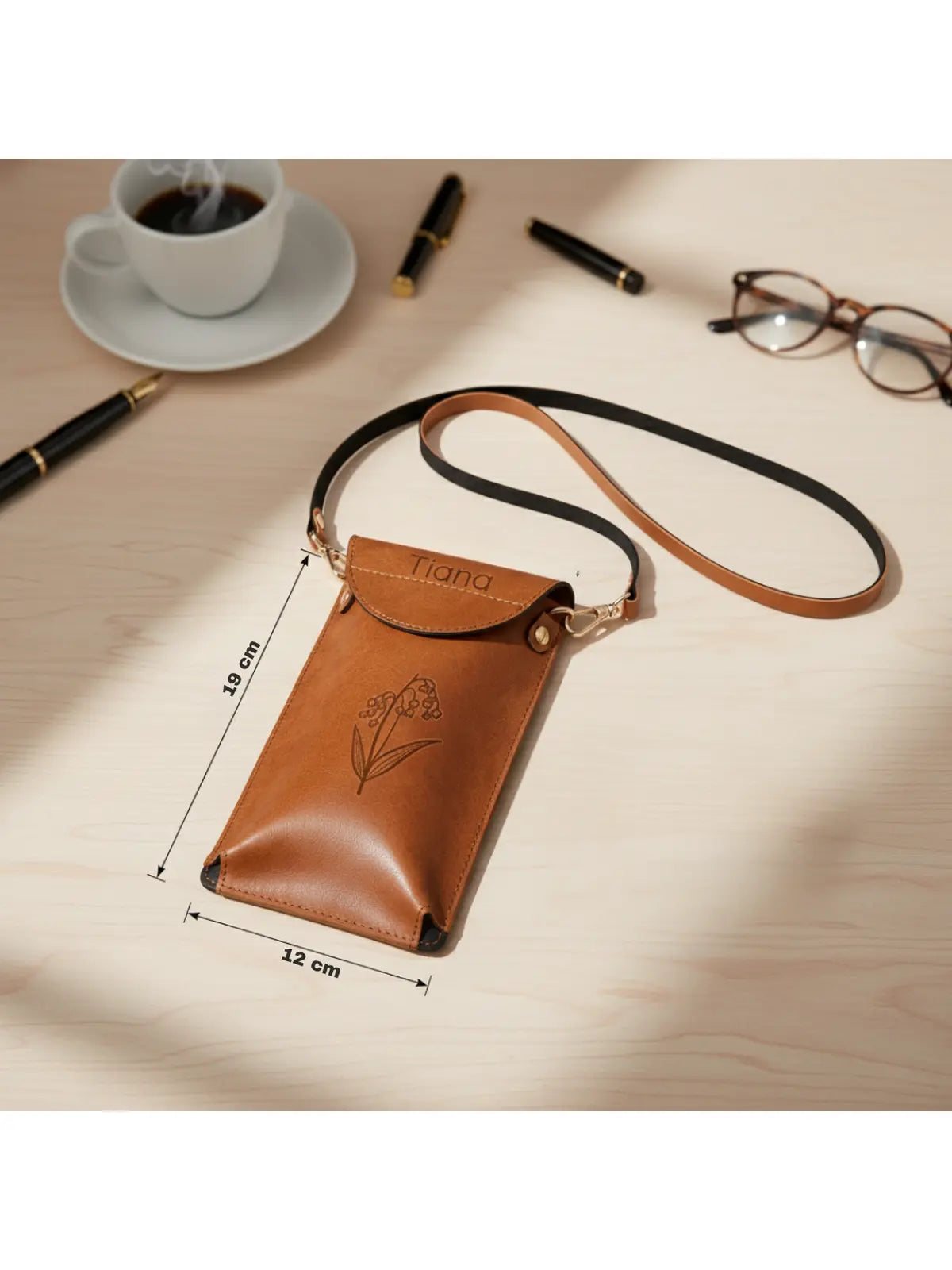 Formé Phone Sling Bag - Tan