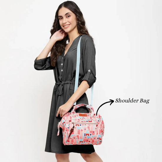 Stylish-Pink-Itsy-Bitsy-Mini-Diaper-Bag