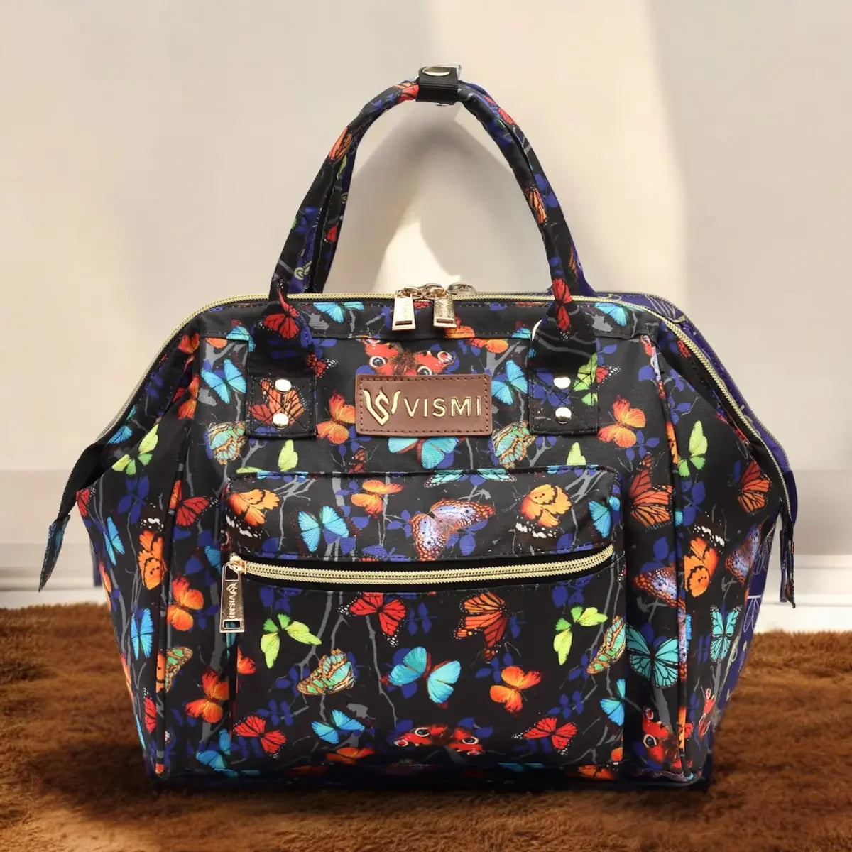 itsy-bitsy-mini-diaper-bag-butterfly-black-front