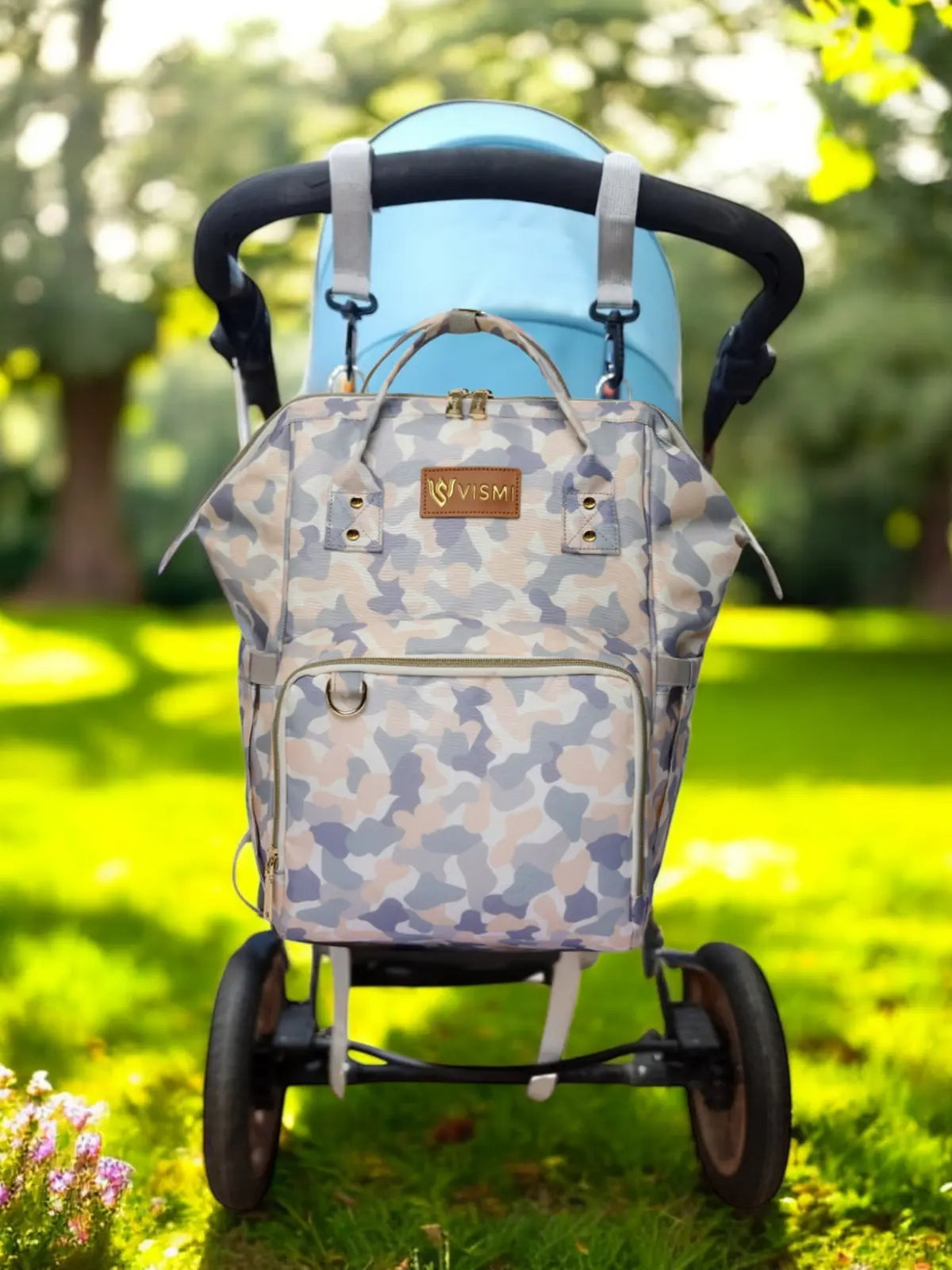 Snappy Zappy Backpack Diaper Bag - White Camo