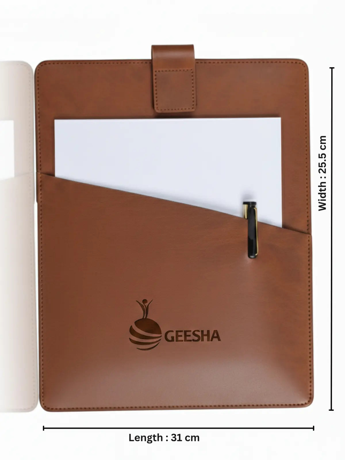 Personalized Vegan Leather Document Organizer
