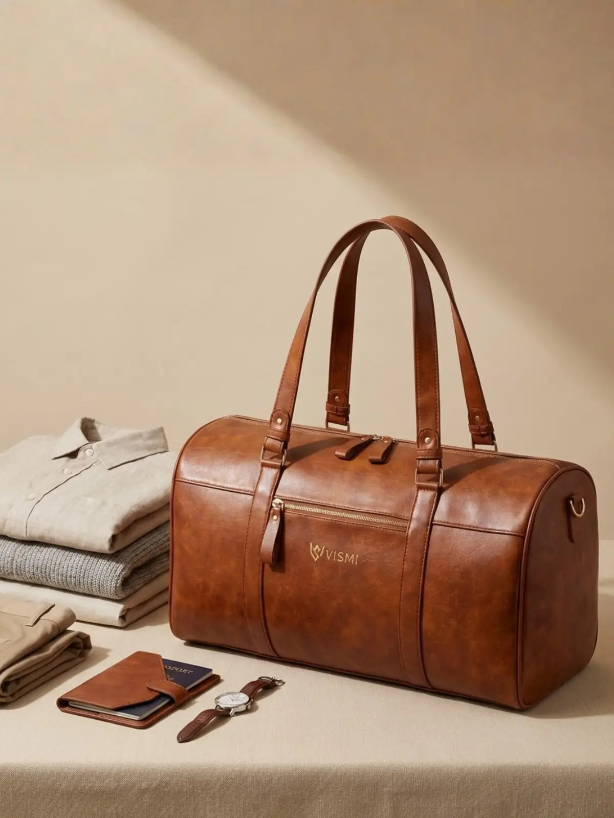 Timeless Travel Duffel Bag - Tan