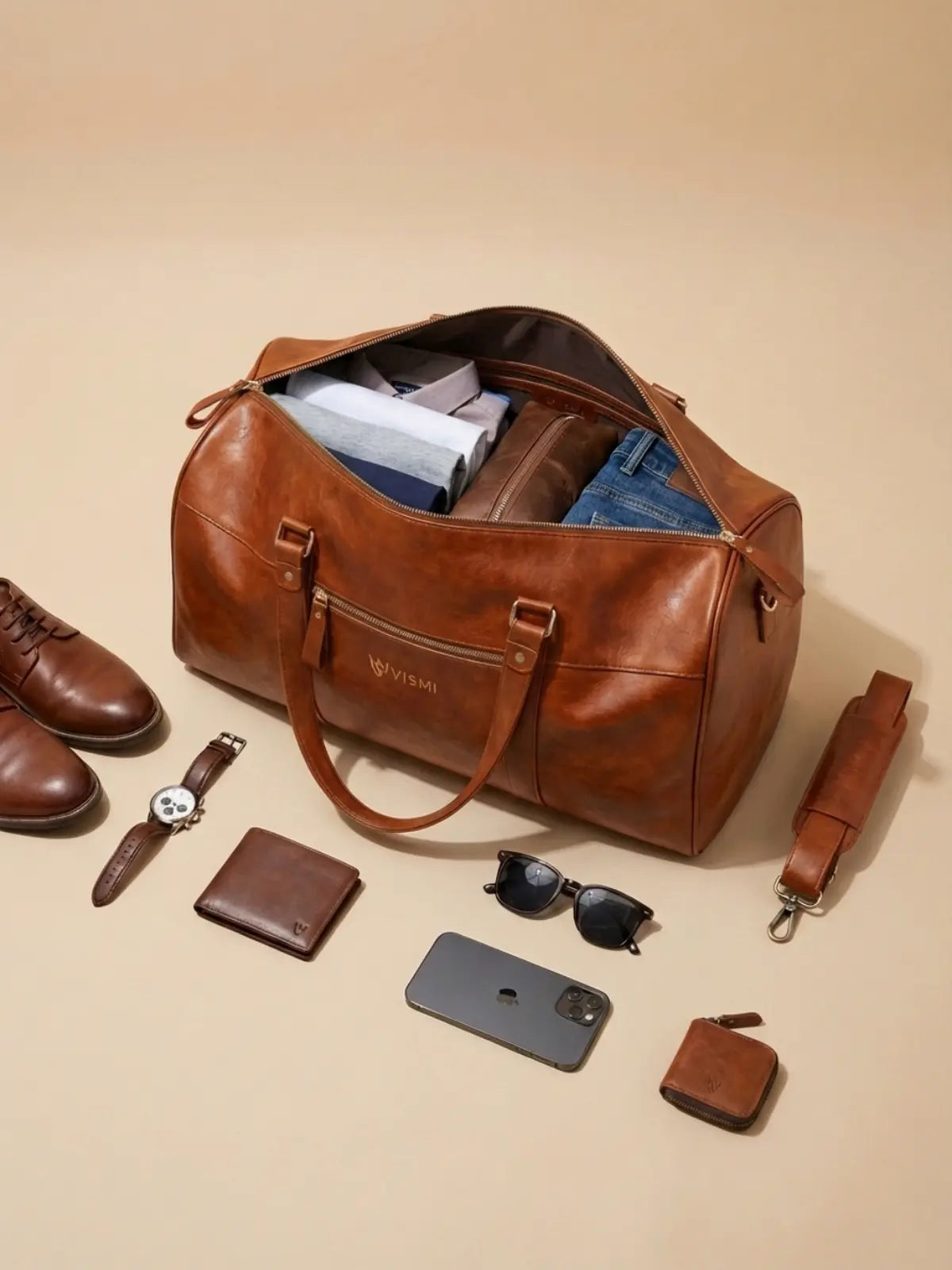 Timeless Travel Duffel Bag - Tan