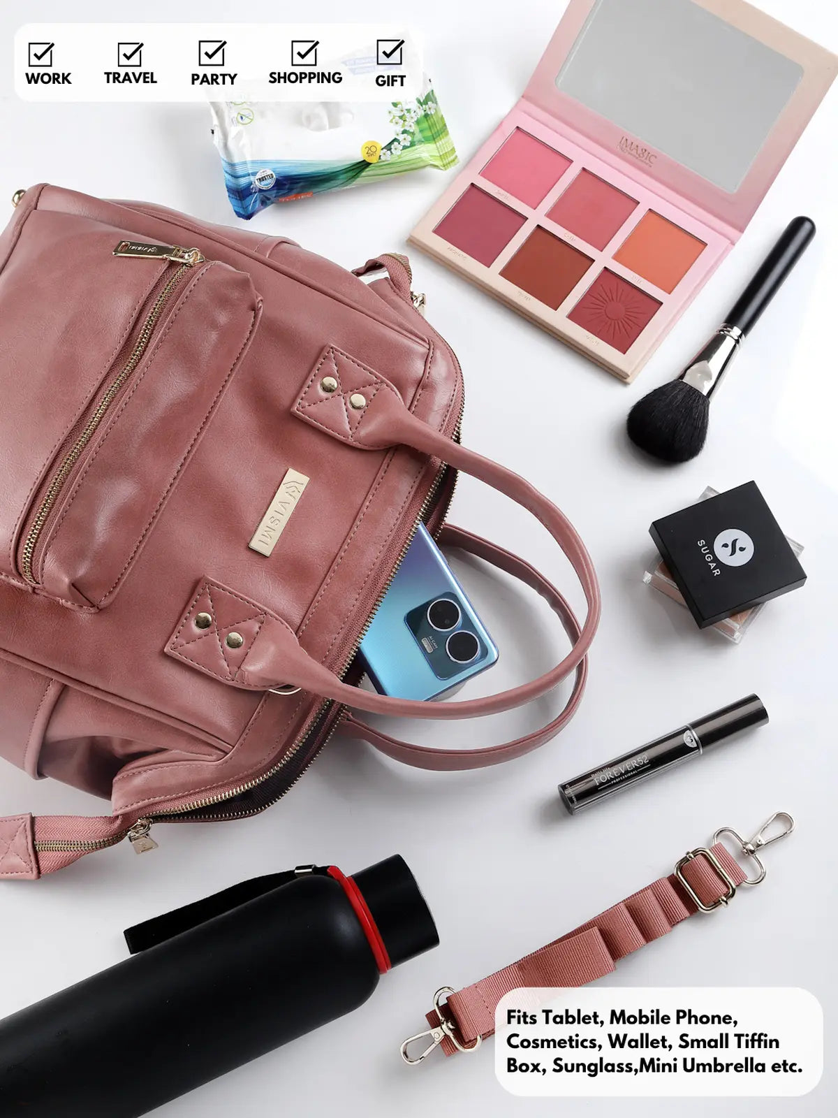 Timeless Trinity 3 in 1 Bag - Blush Pink