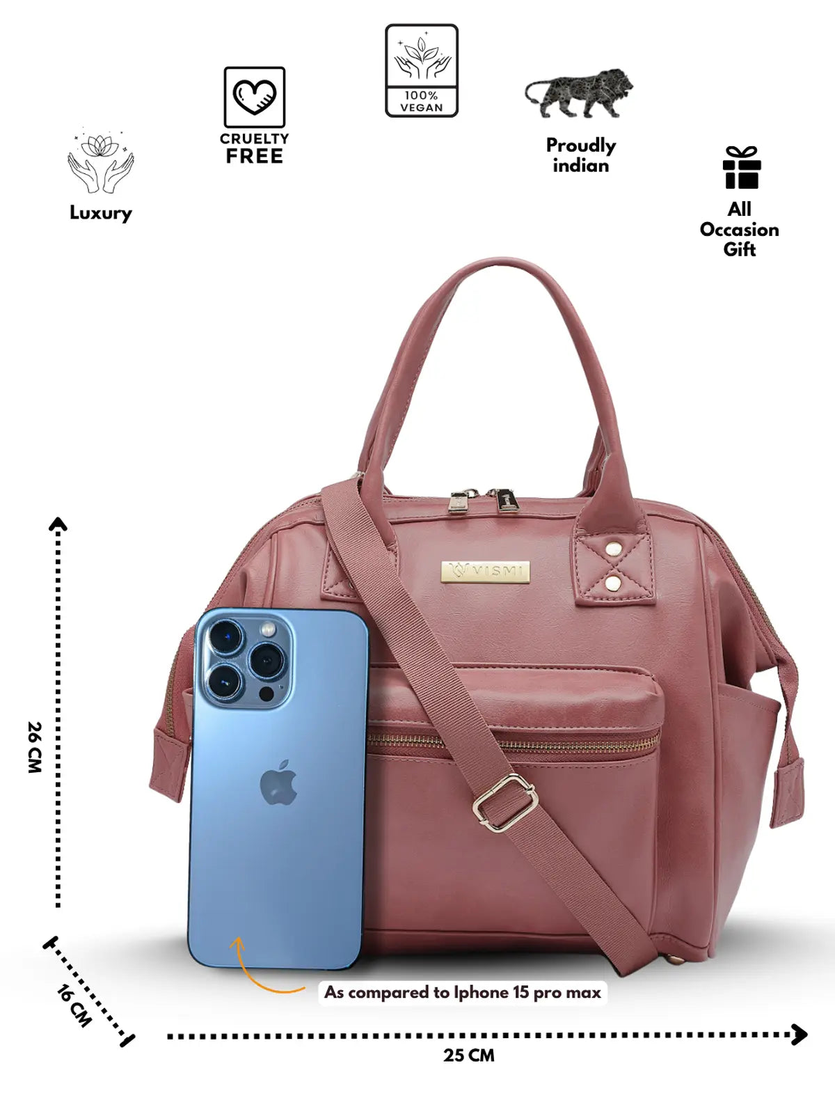 Timeless Trinity 3 in 1 Bag - Blush Pink