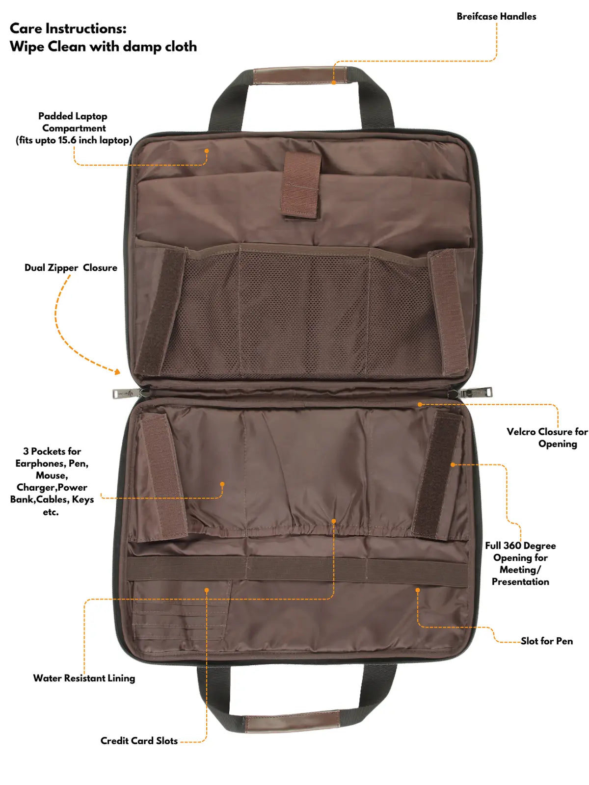 Timeless Unity Laptop Messenger Bag - Black