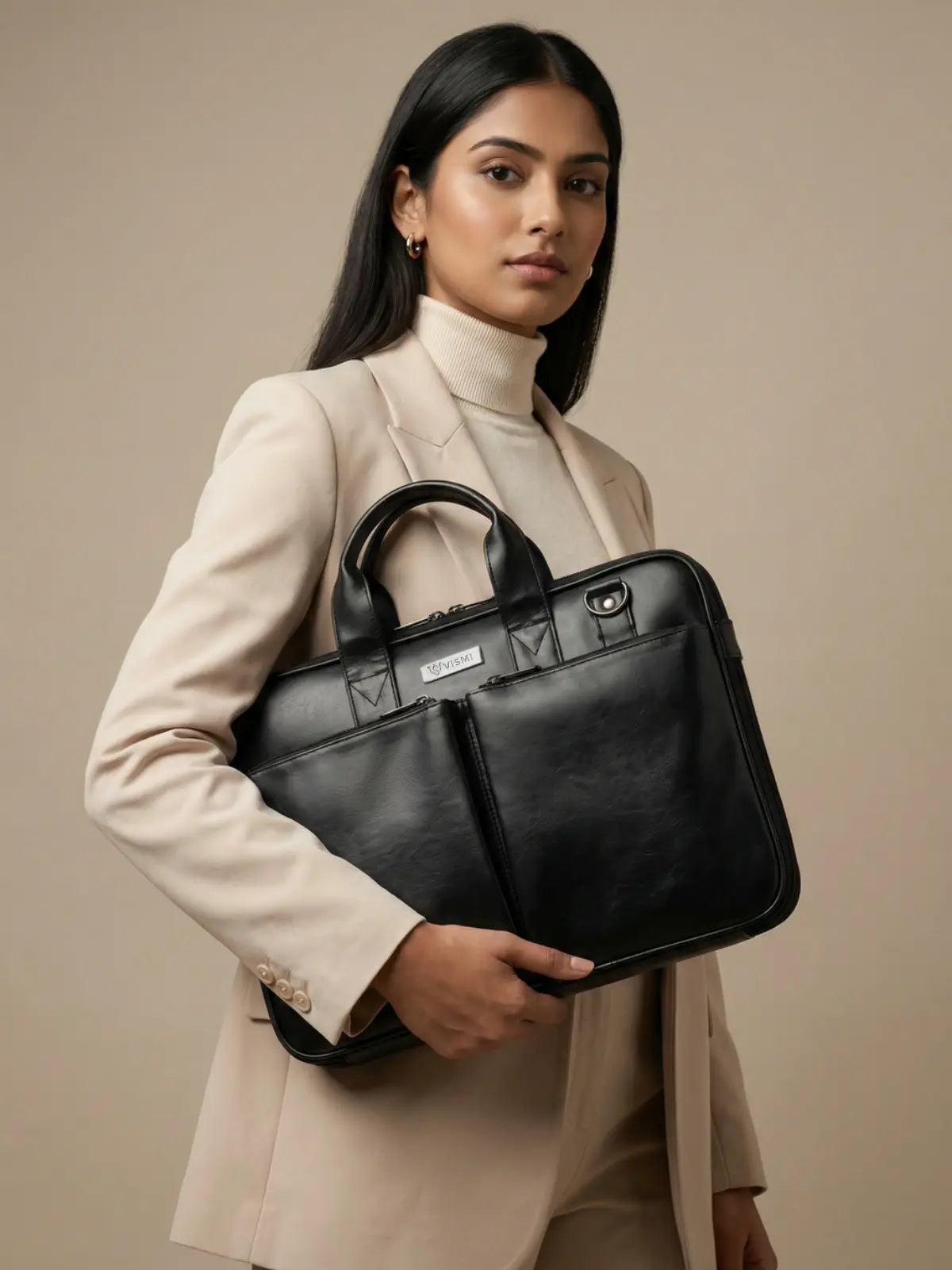 Timeless Monarch Laptop Messenger Bag - Black