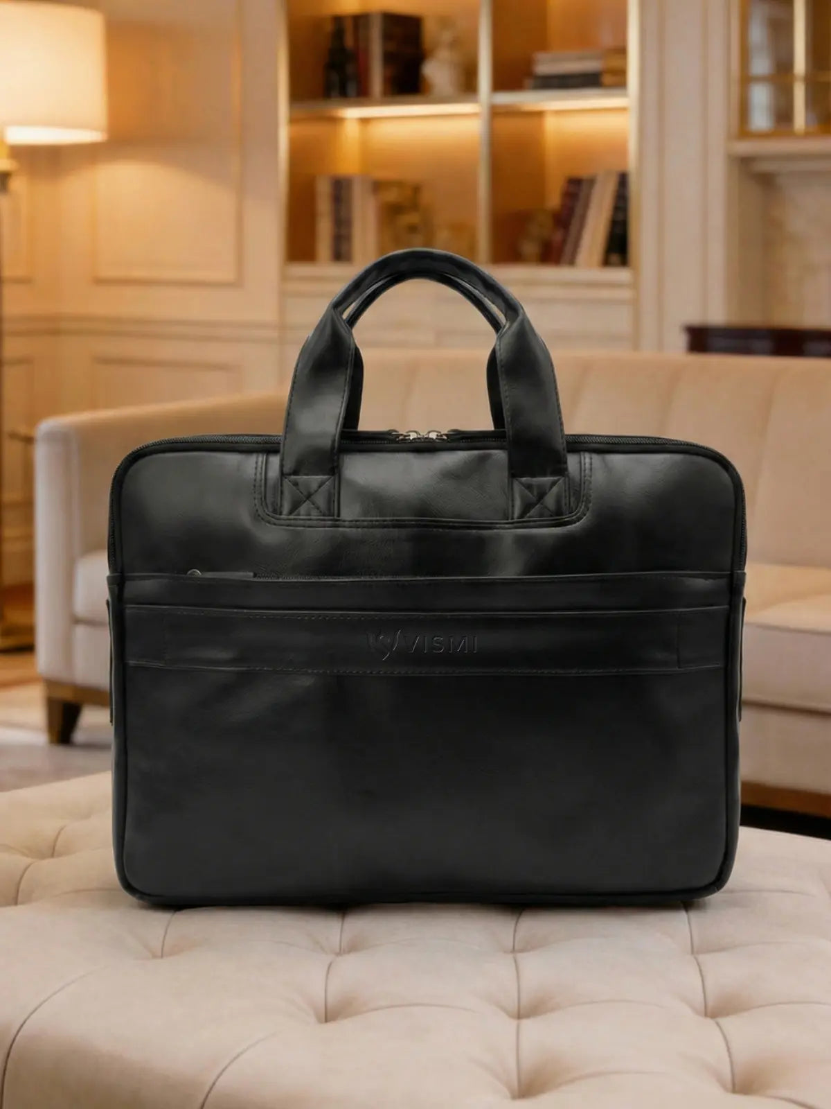 Timeless Urban Laptop Messenger Briefcase Bag - Black