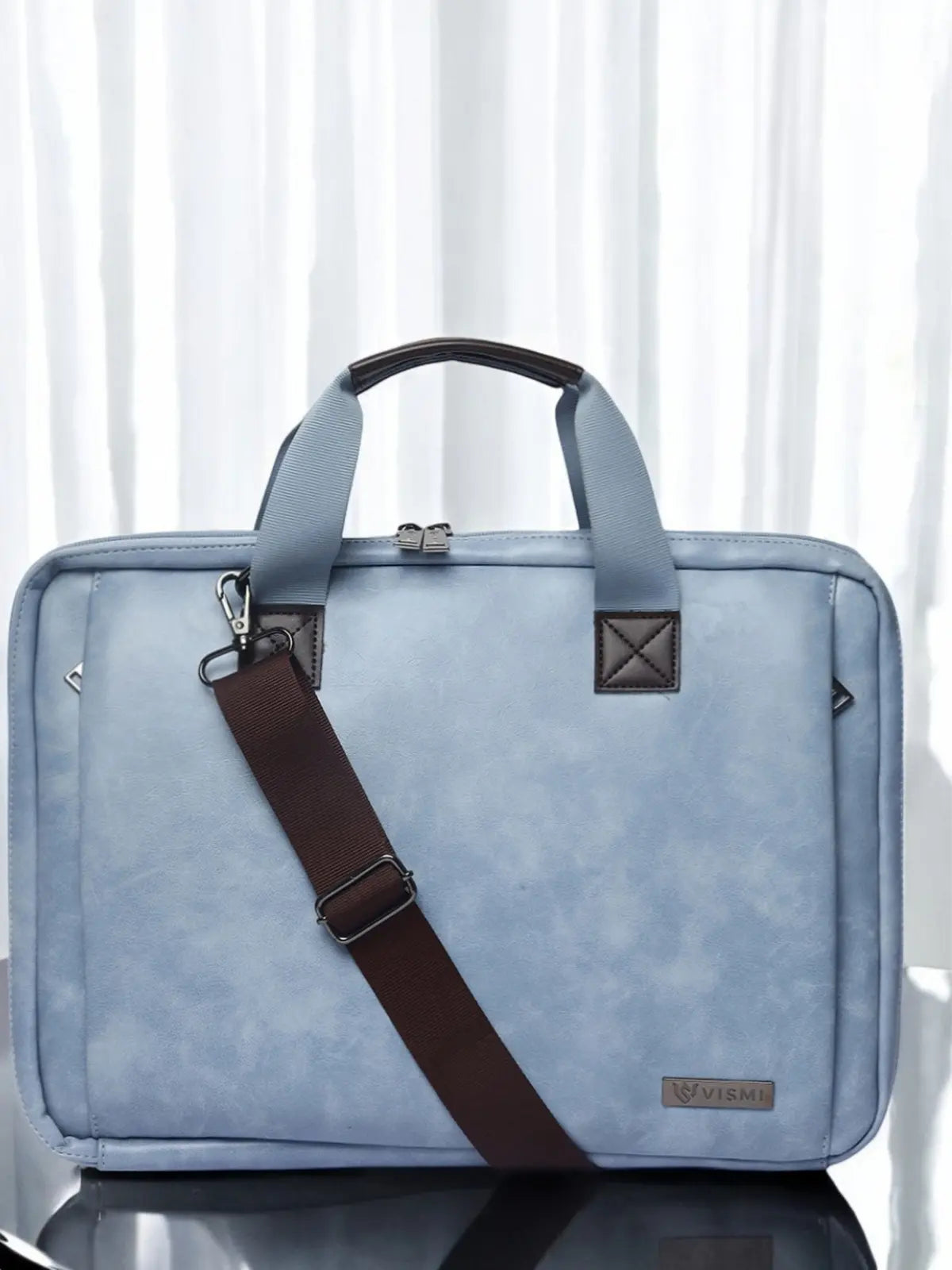 Timeless Unity Laptop Messenger Bag - Sky Blue