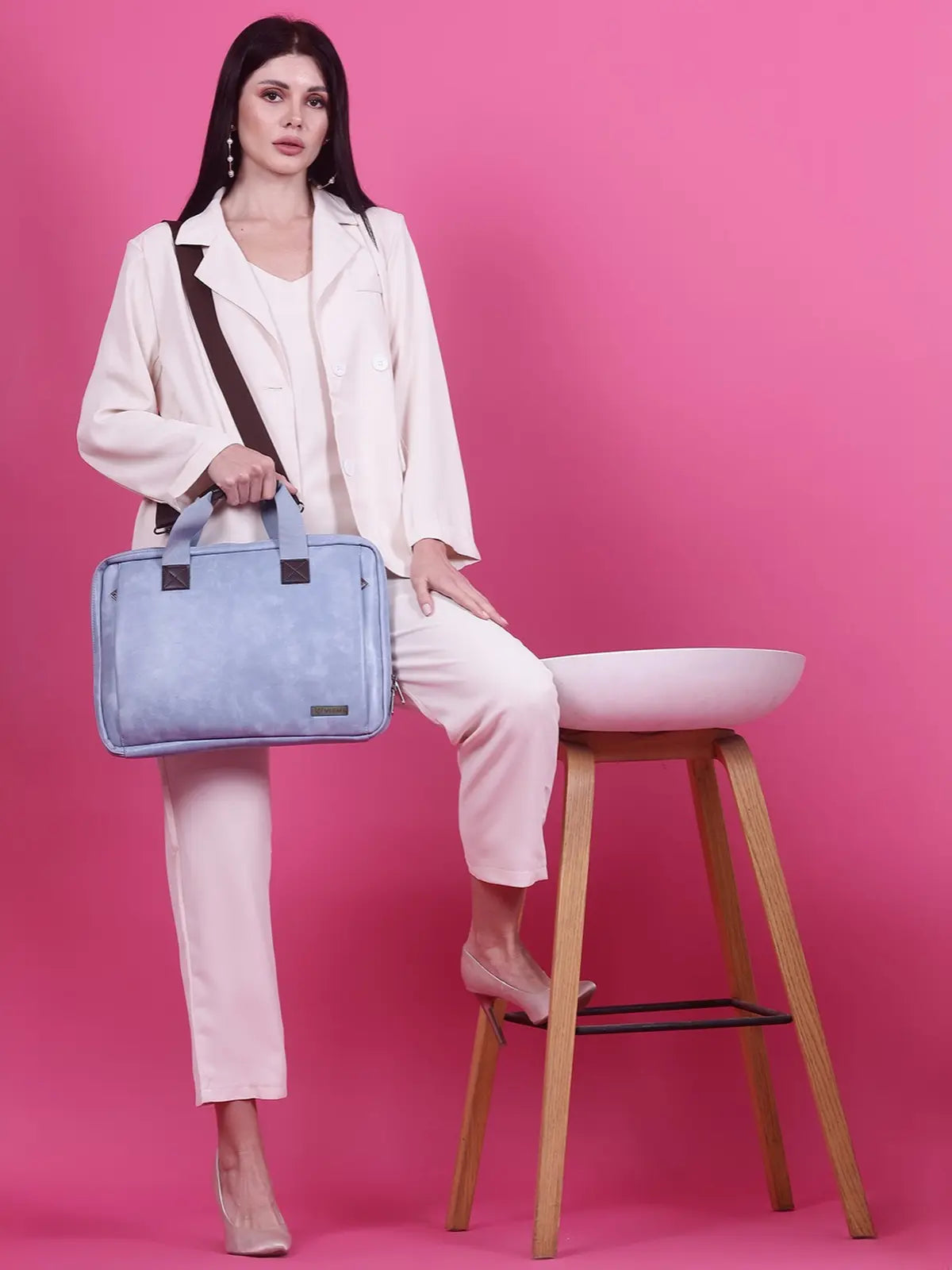 Timeless Unity Laptop Messenger Bag - Sky Blue