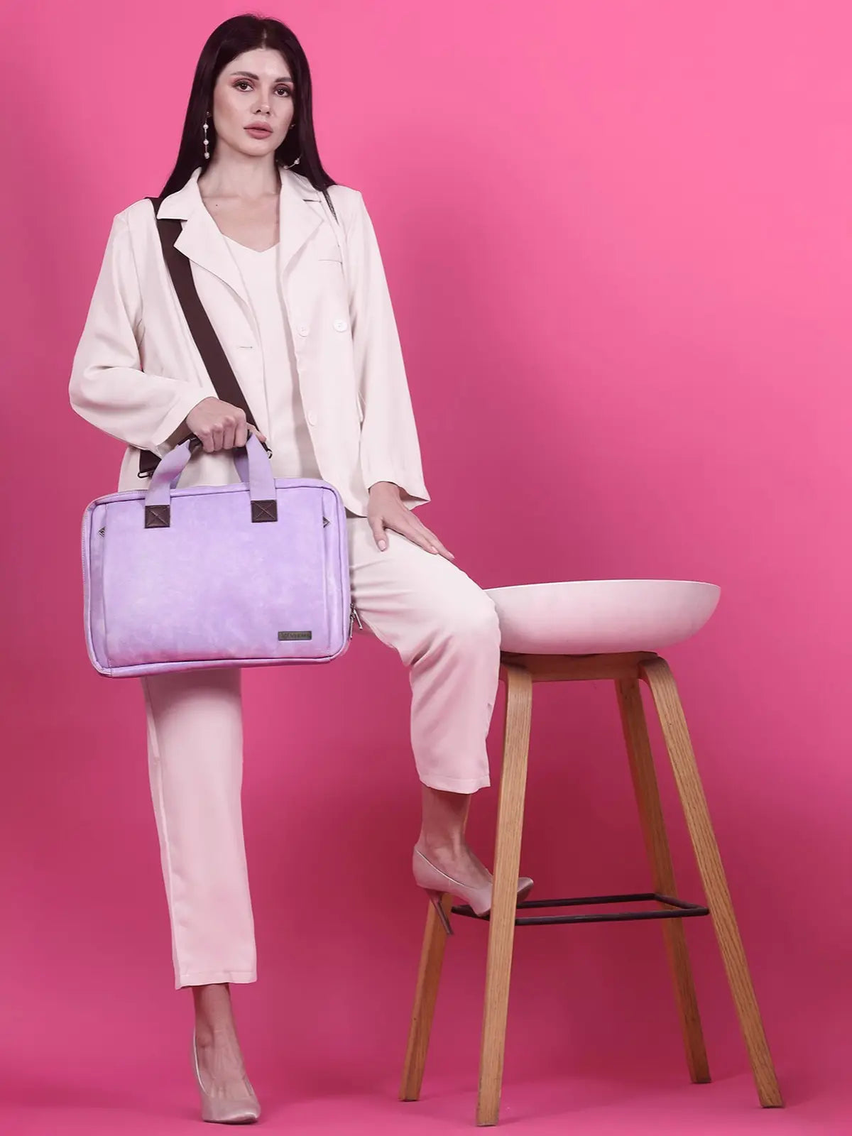 Timeless Unity Laptop Messenger Bag - Lavender