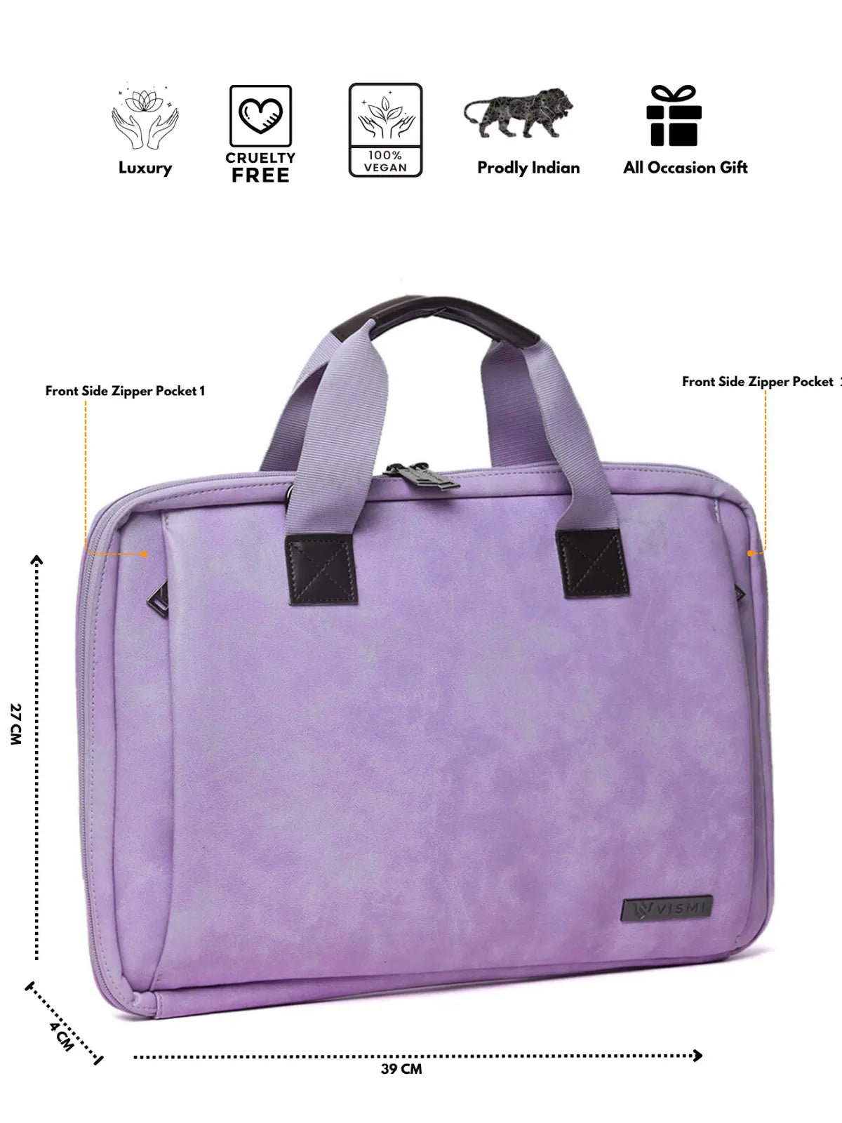 Timeless Unity Laptop Messenger Bag - Lavender