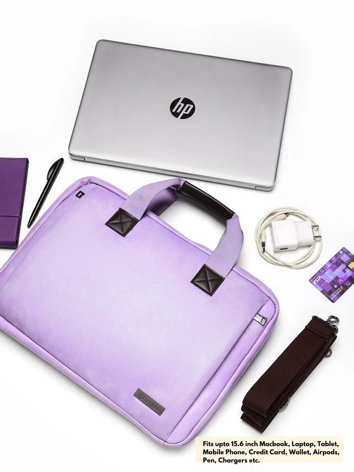 Timeless Unity Laptop Messenger Bag - Lavender