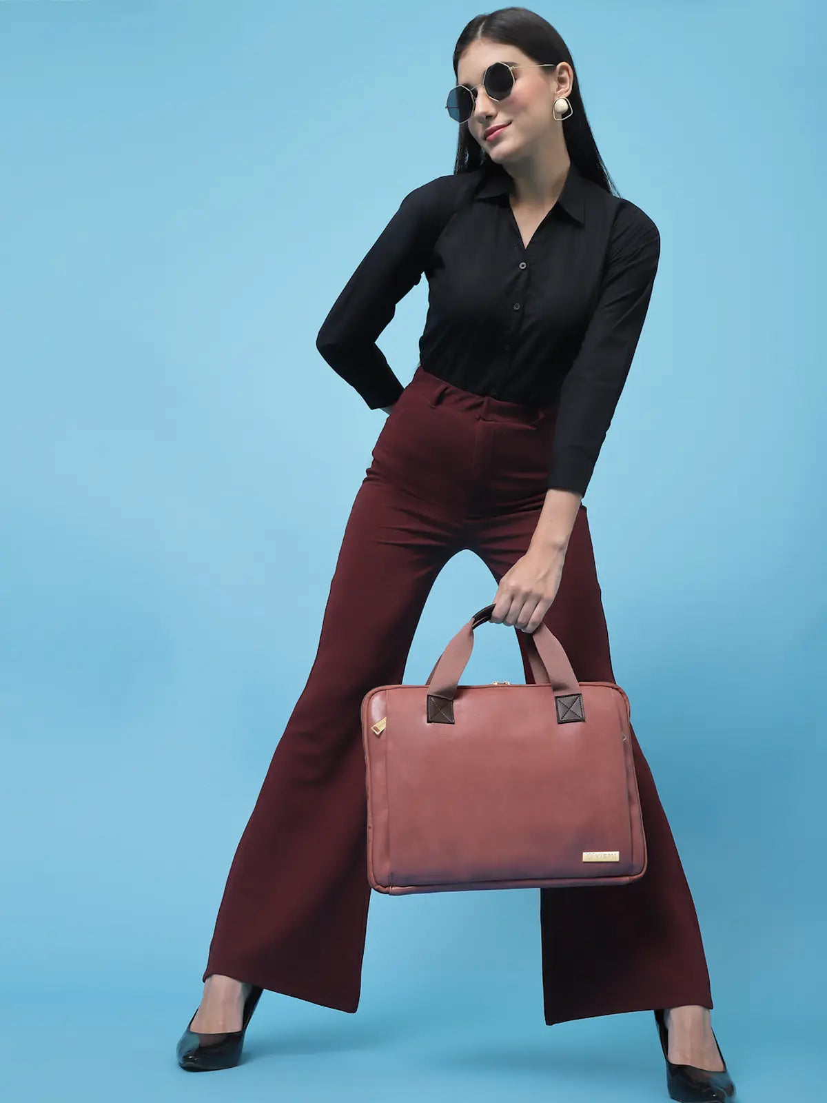 Timeless Unity Laptop Messenger Bag - Blush Pink