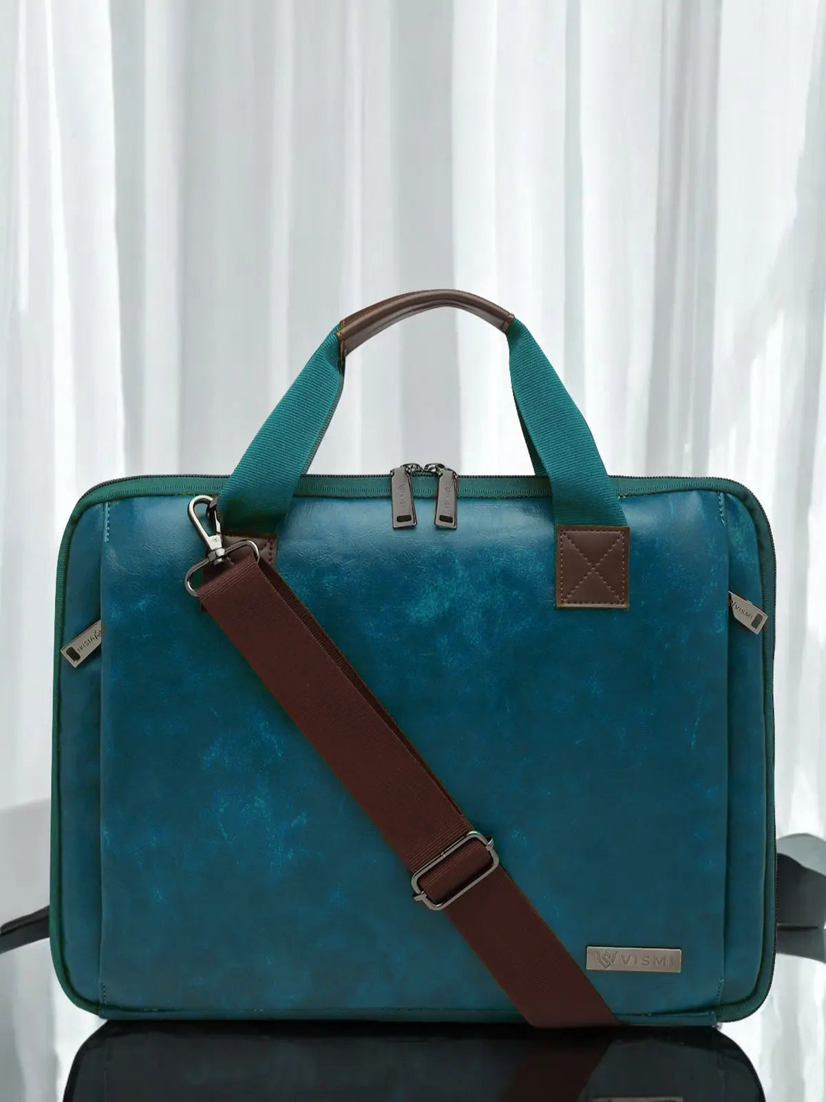 Timeless Unity Laptop Messenger Bag - Teal Blue