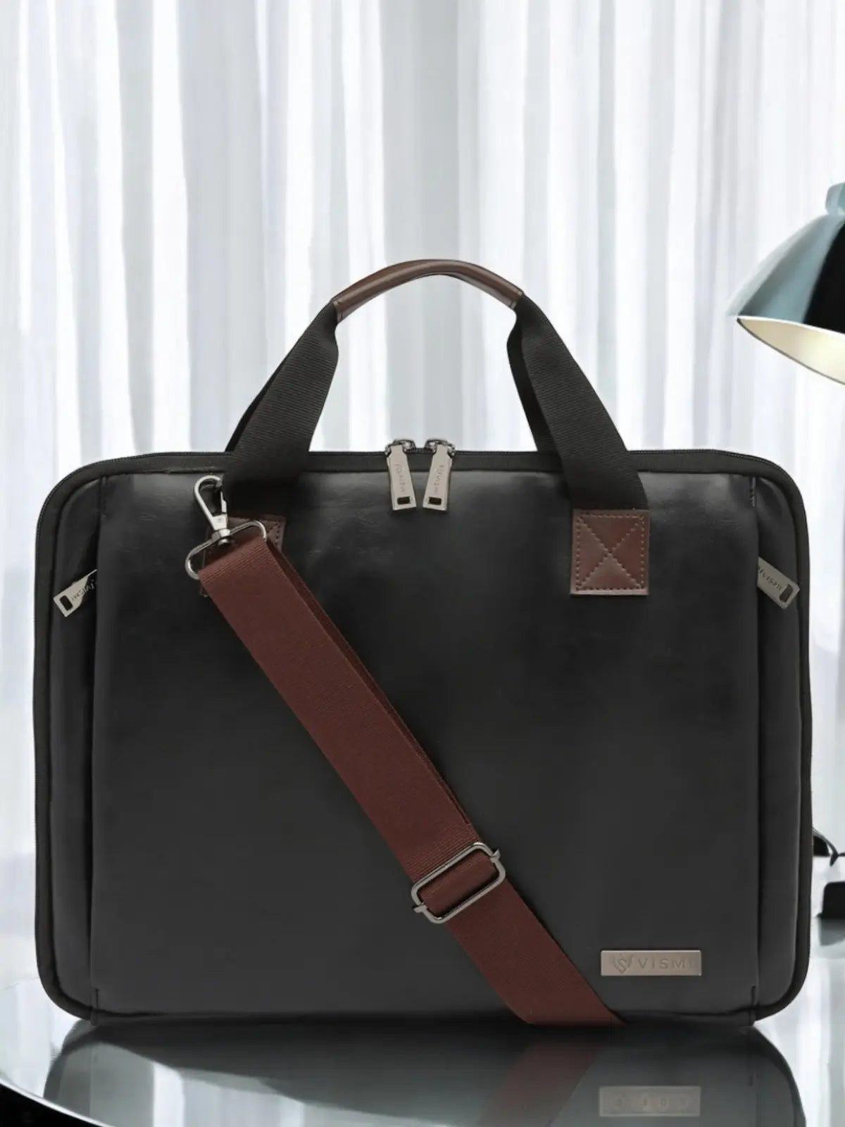 Timeless Unity Laptop Messenger Bag - Black