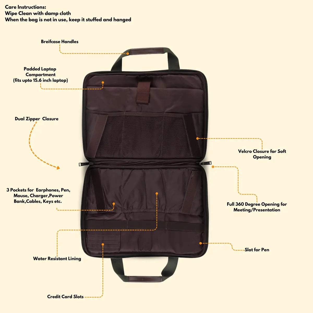 Timeless Unity Laptop Messenger Bag - Olive Green